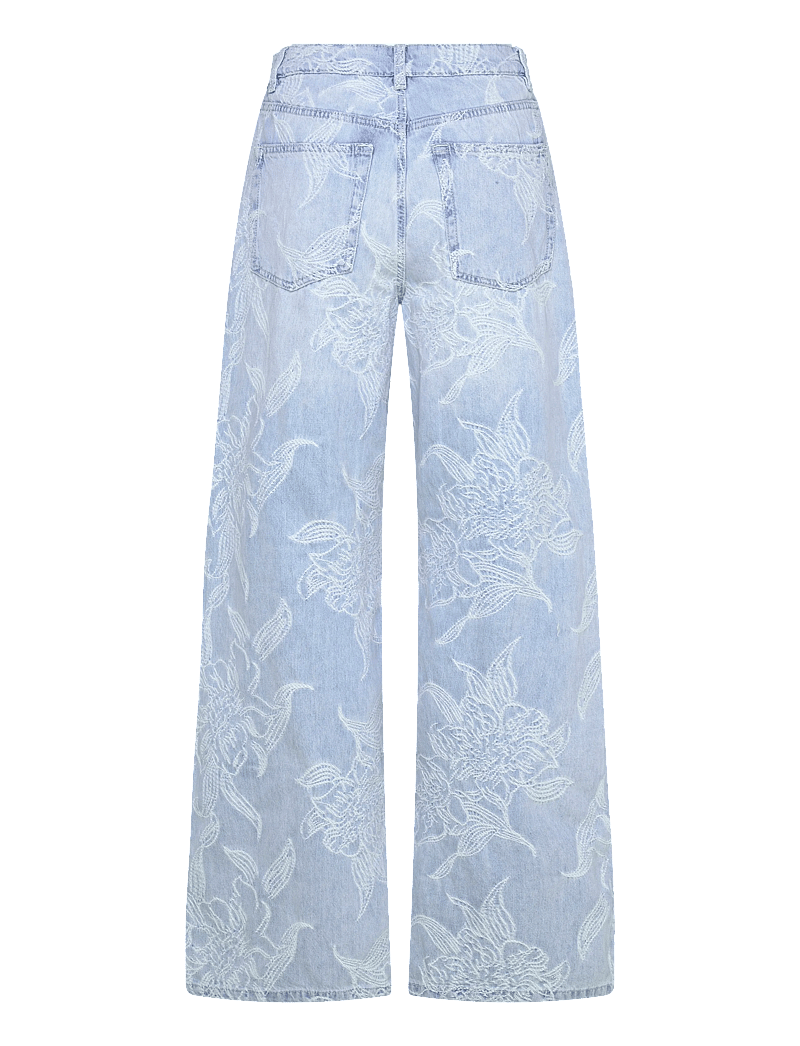 Gina Tricot - Embroidery jeans - vida jeans - blue - 1