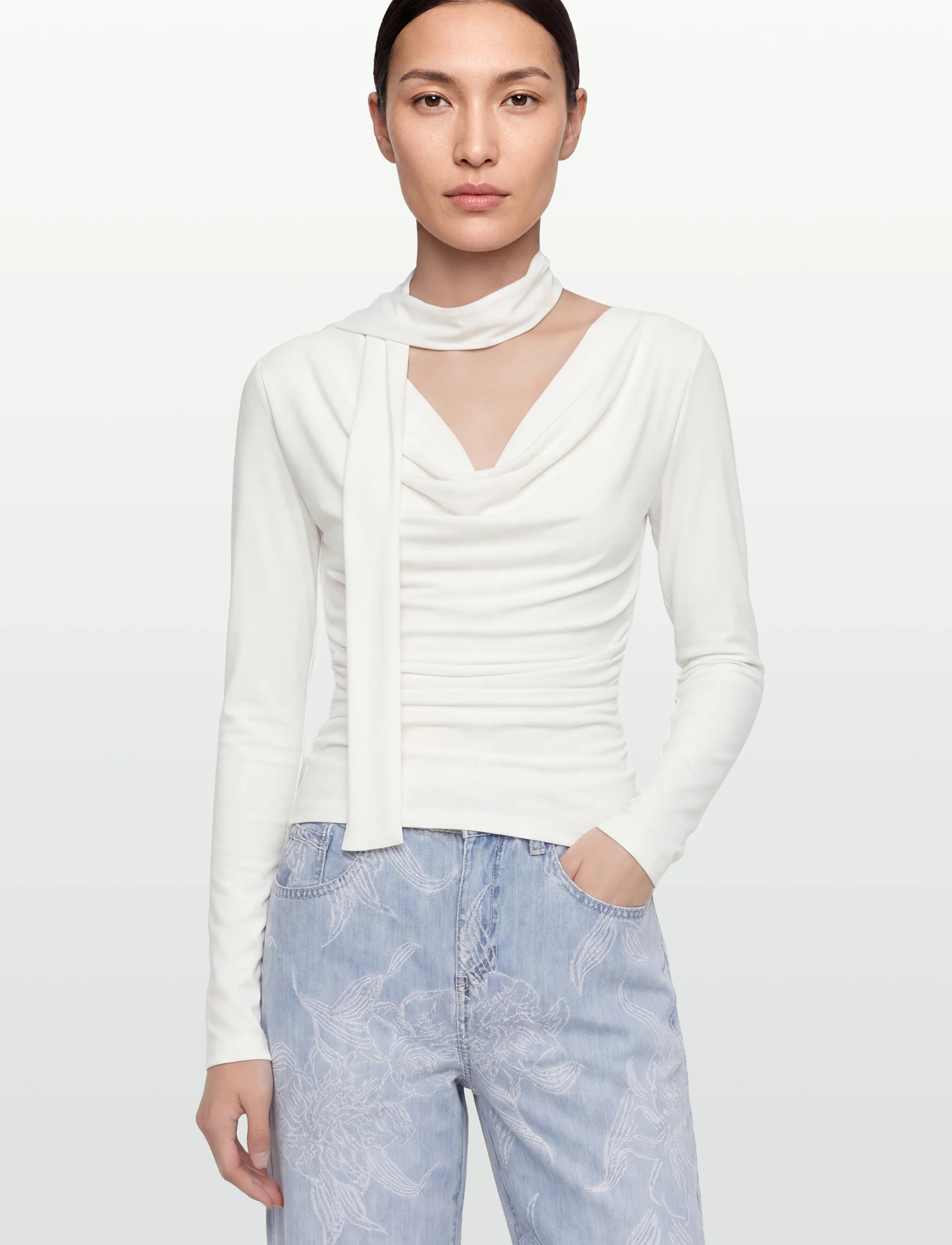 Gina Tricot - Embroidery jeans - brede jeans - blue - 3