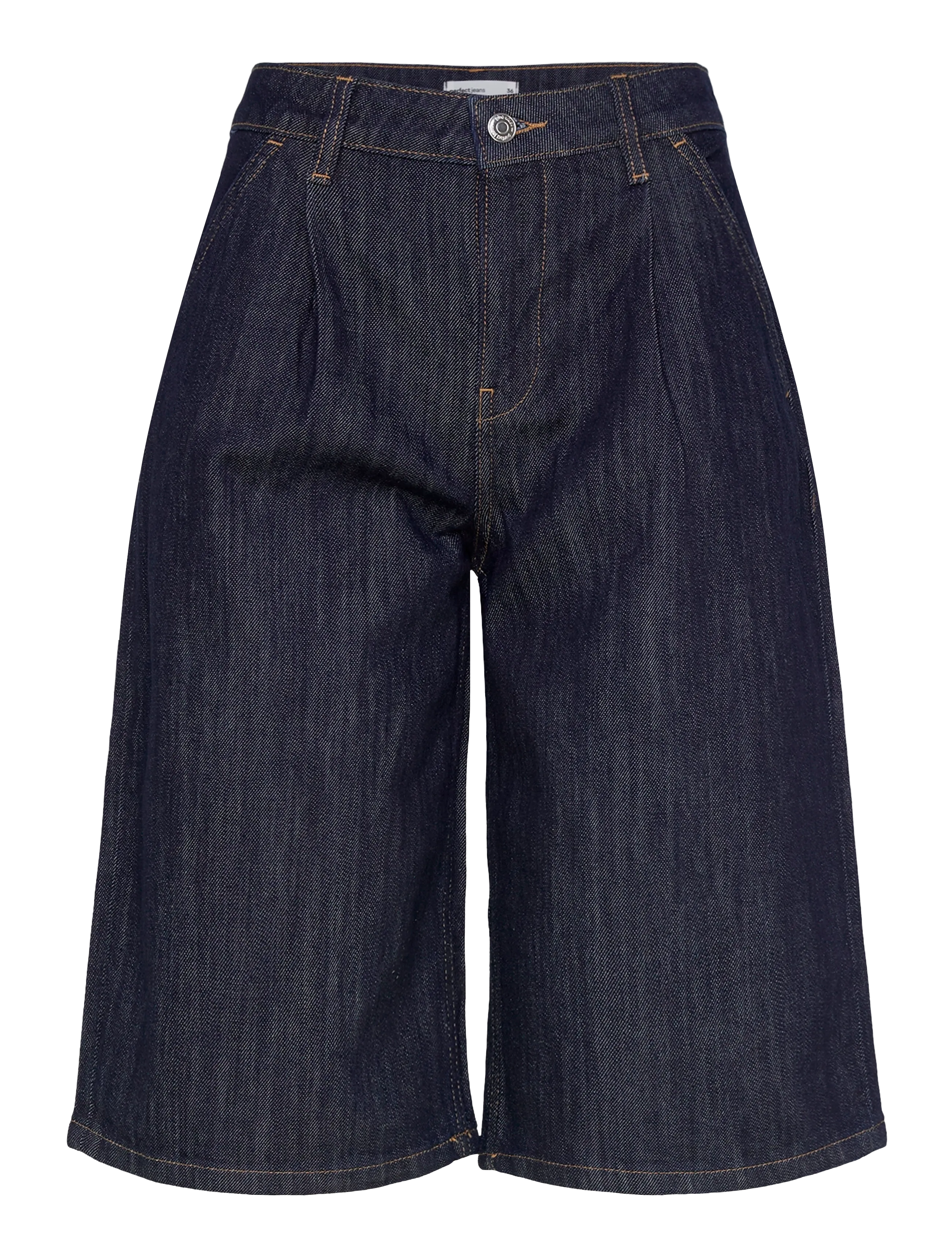 Gina Tricot Tailored long denim shorts - Shorts - RINSE / navy