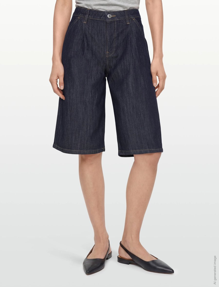 Gina Tricot - Tailored long denim shorts - jorts - rinse - 3