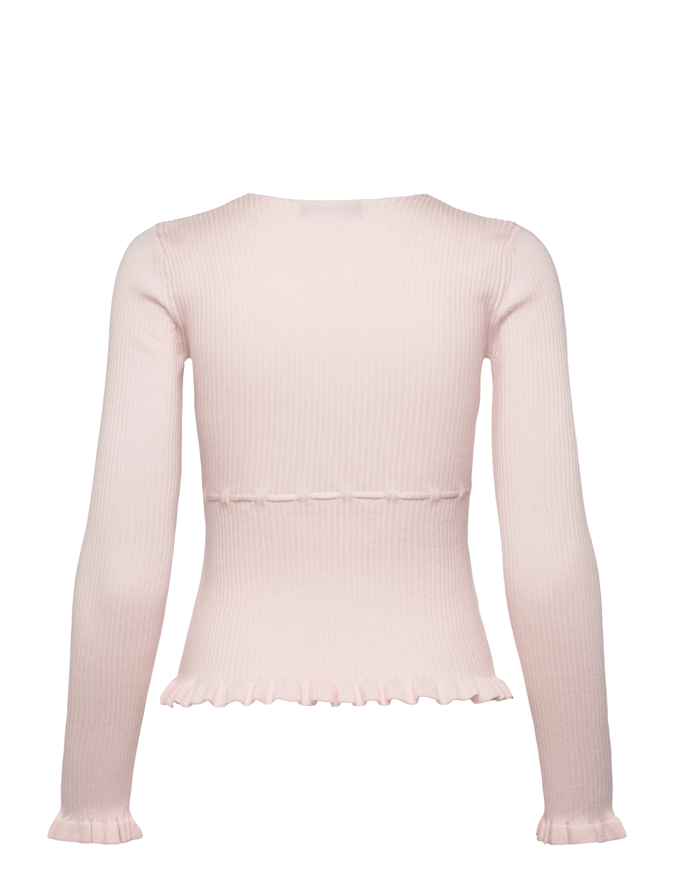 Gina Tricot - Knitted frill top - pikkade varrukatega alussärgid - pink - 2