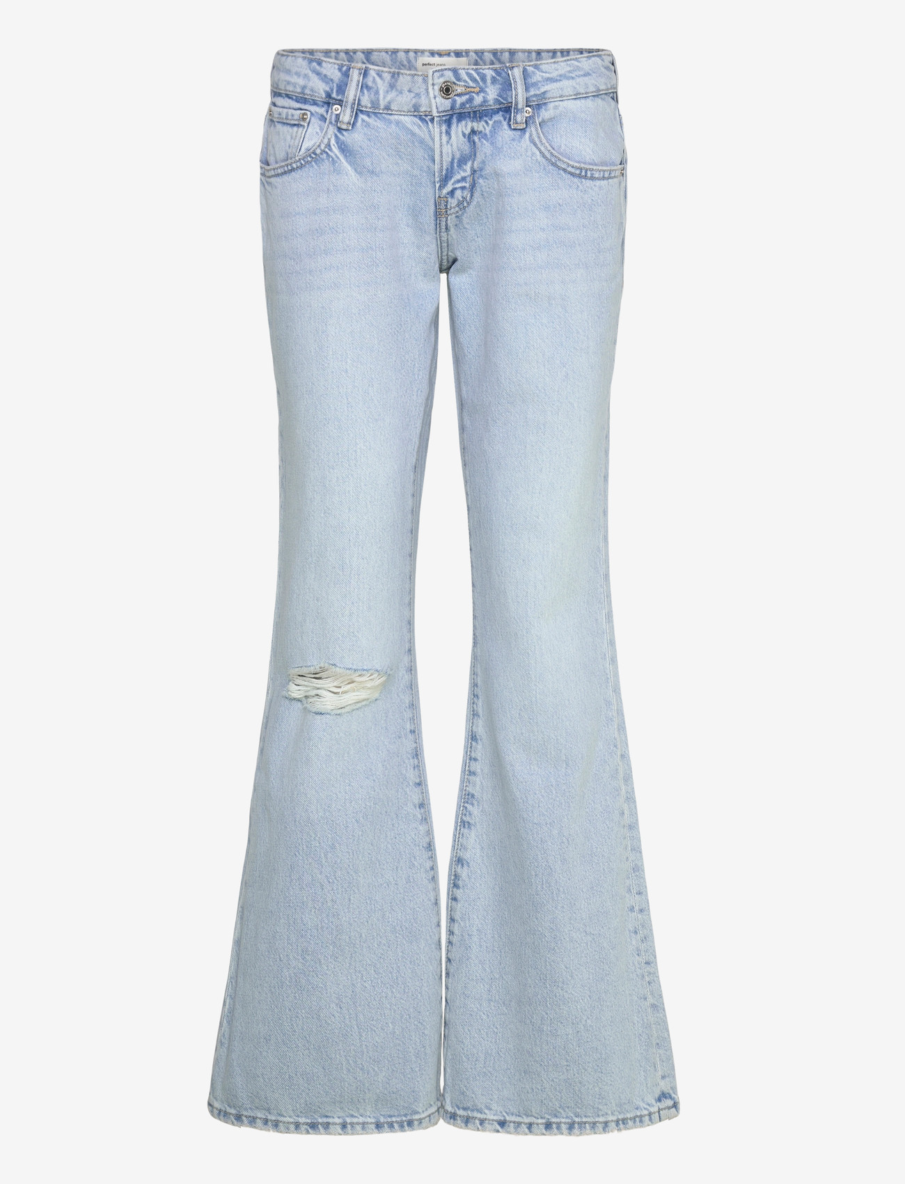 Gina Tricot - Low full length flare jeans - flared jeans - lt blue - 0