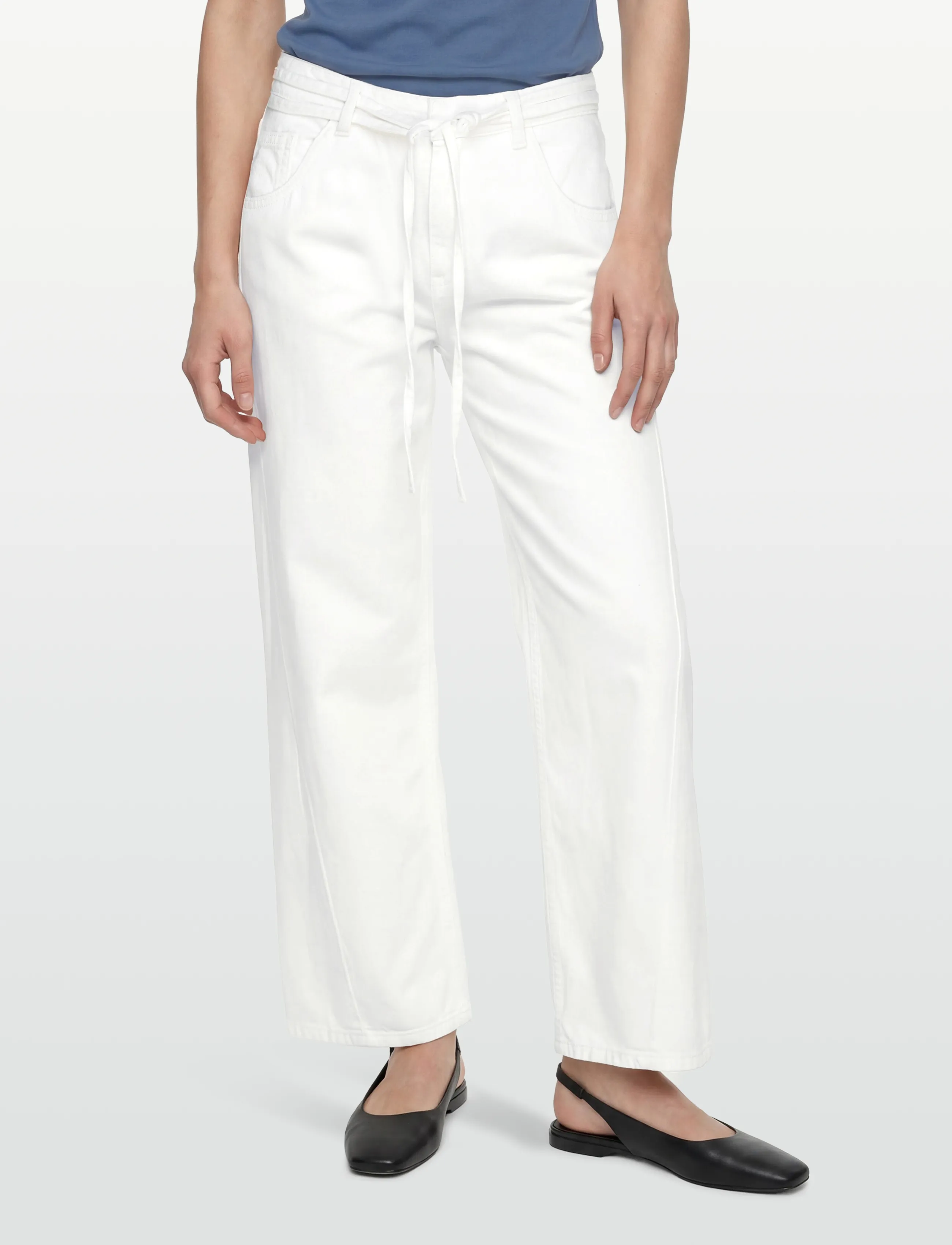 Gina Tricot - Twisted wide jeans - szerokie dżinsy - offwhite - 3