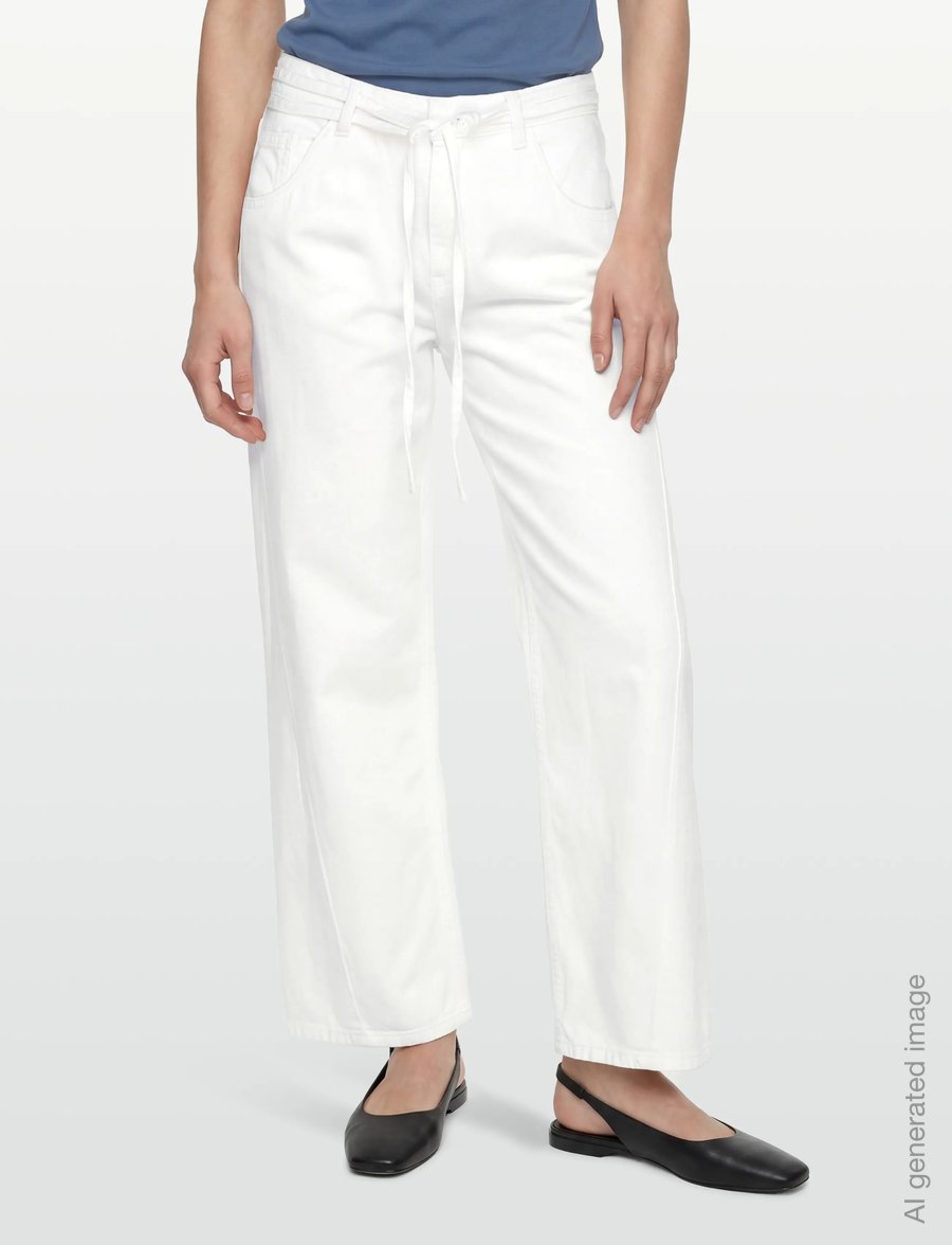 Gina Tricot - Twisted wide jeans - brede jeans - offwhite - 3