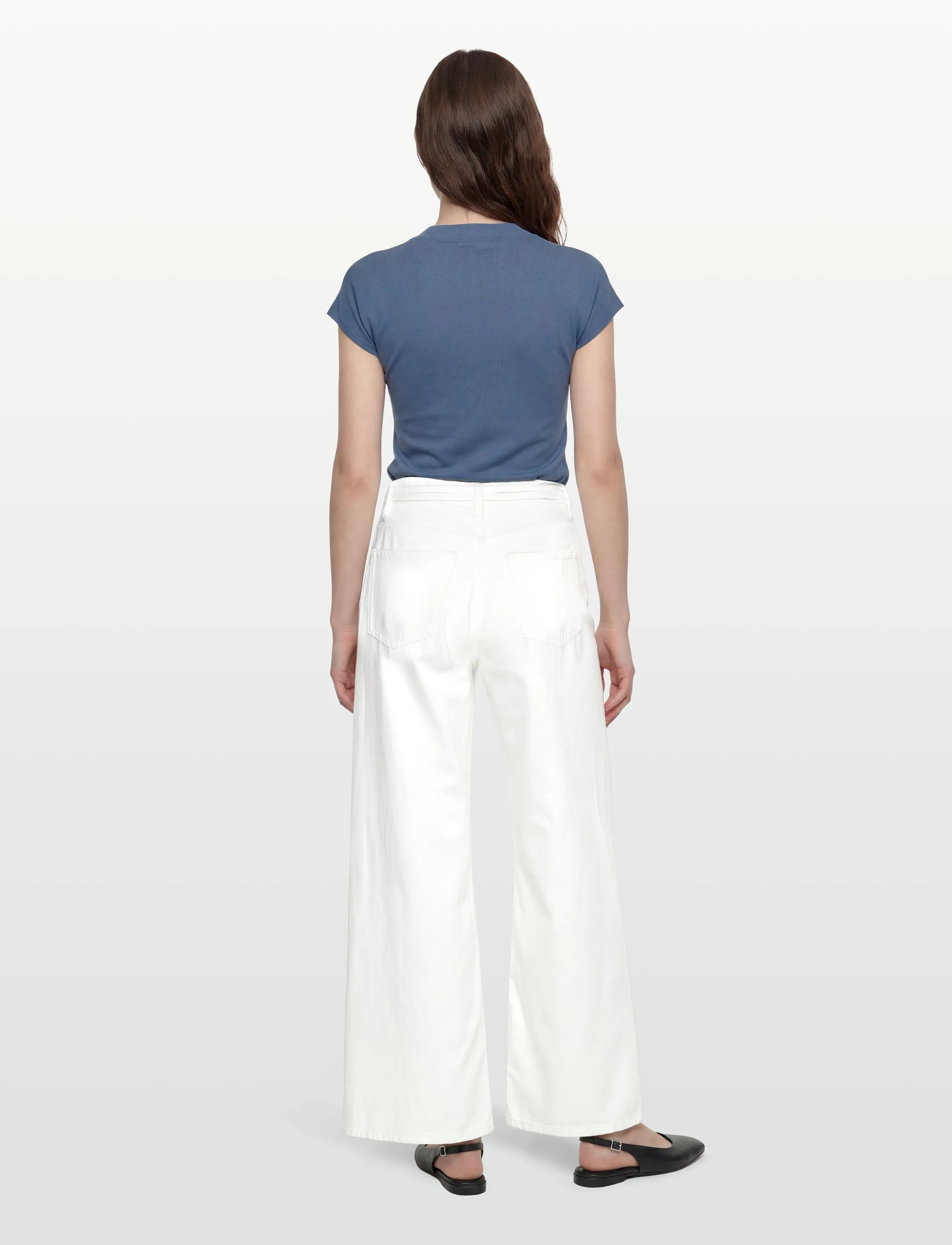 Gina Tricot - Twisted wide jeans - szerokie dżinsy - offwhite - 4