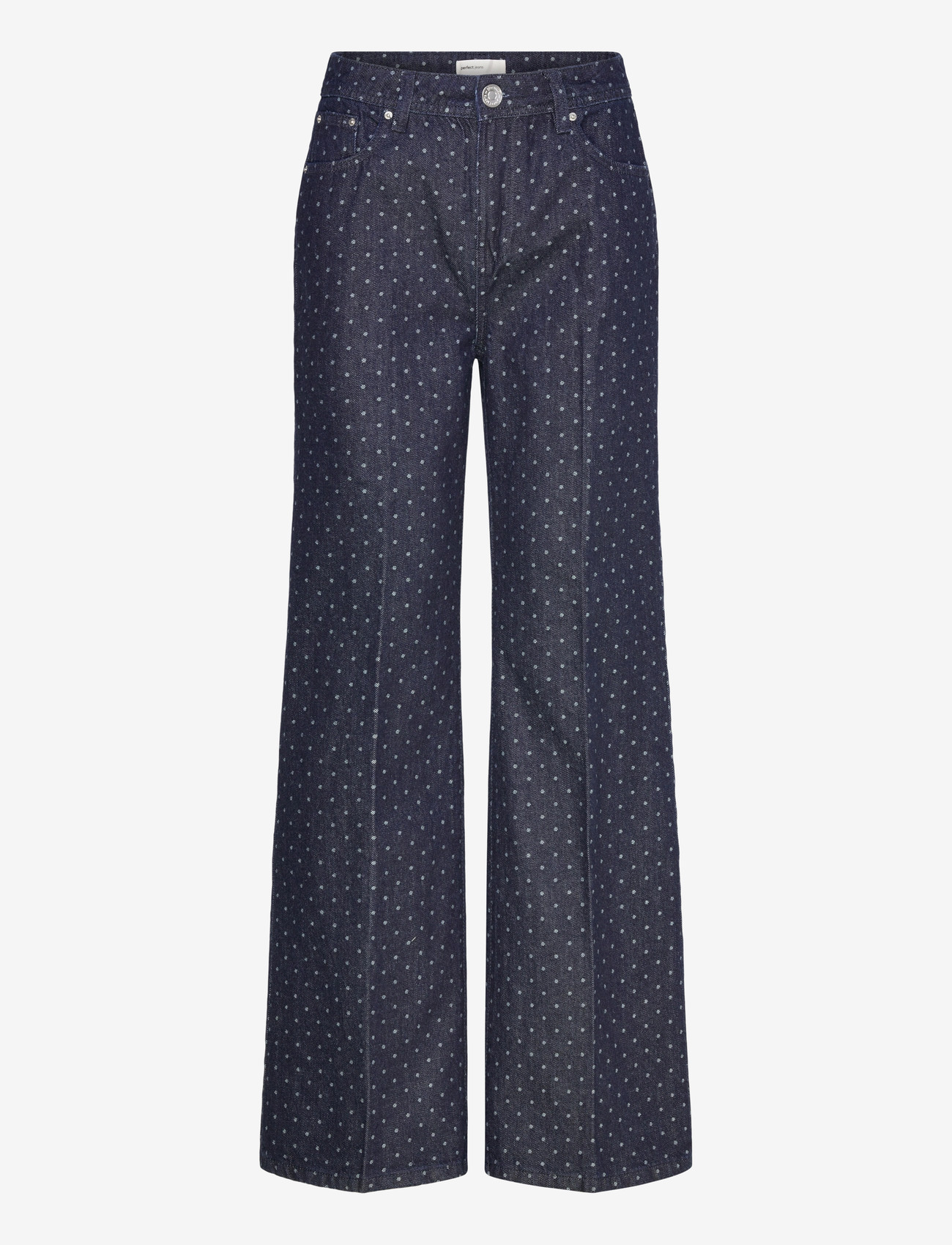 Gina Tricot - Polka dot jeans - brede jeans - rinse - 1