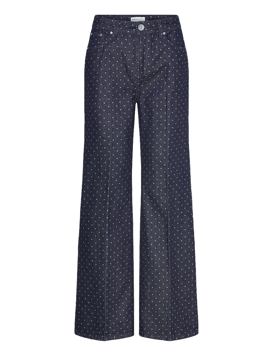 Gina Tricot - Polka dot jeans - vida jeans - rinse - 1