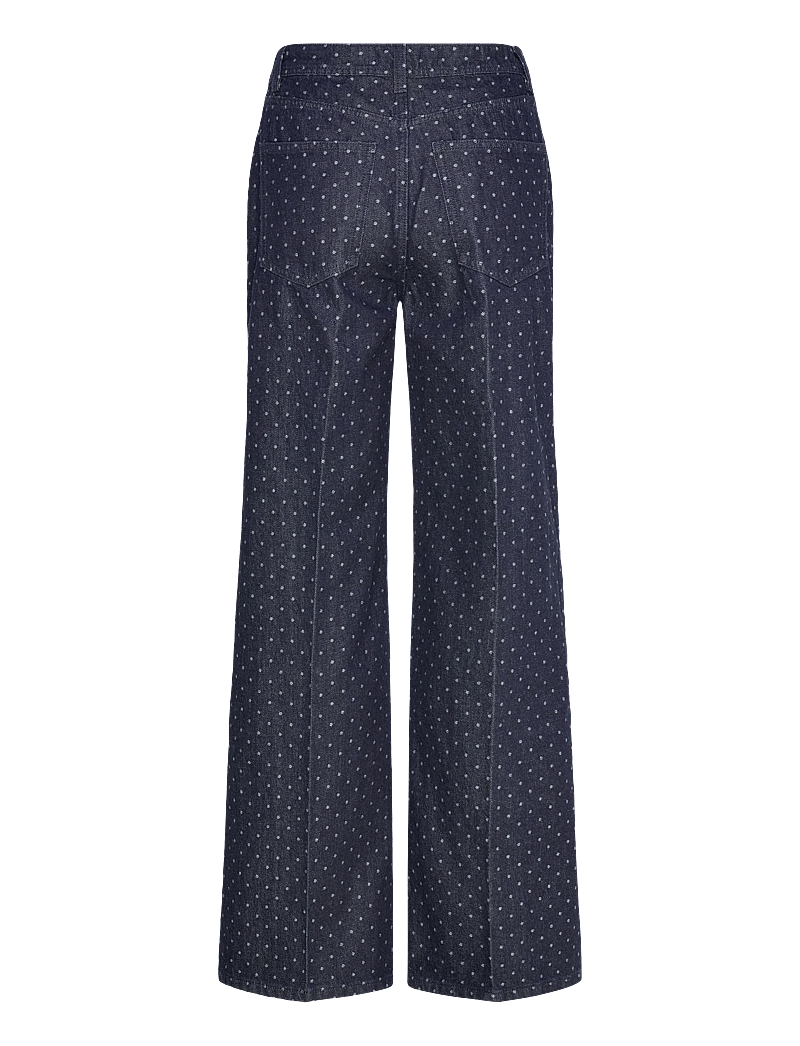 Gina Tricot - Polka dot jeans - brede jeans - rinse - 2