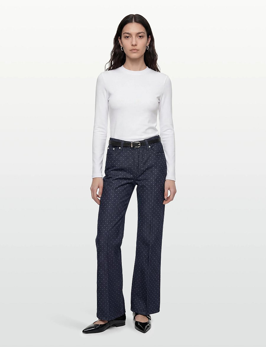 Gina Tricot - Polka dot jeans - vida jeans - rinse - 0