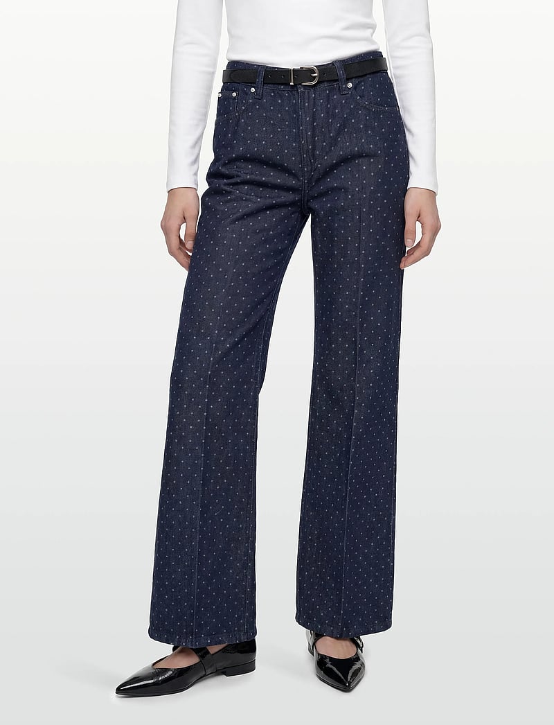 Gina Tricot - Polka dot jeans - brede jeans - rinse - 3