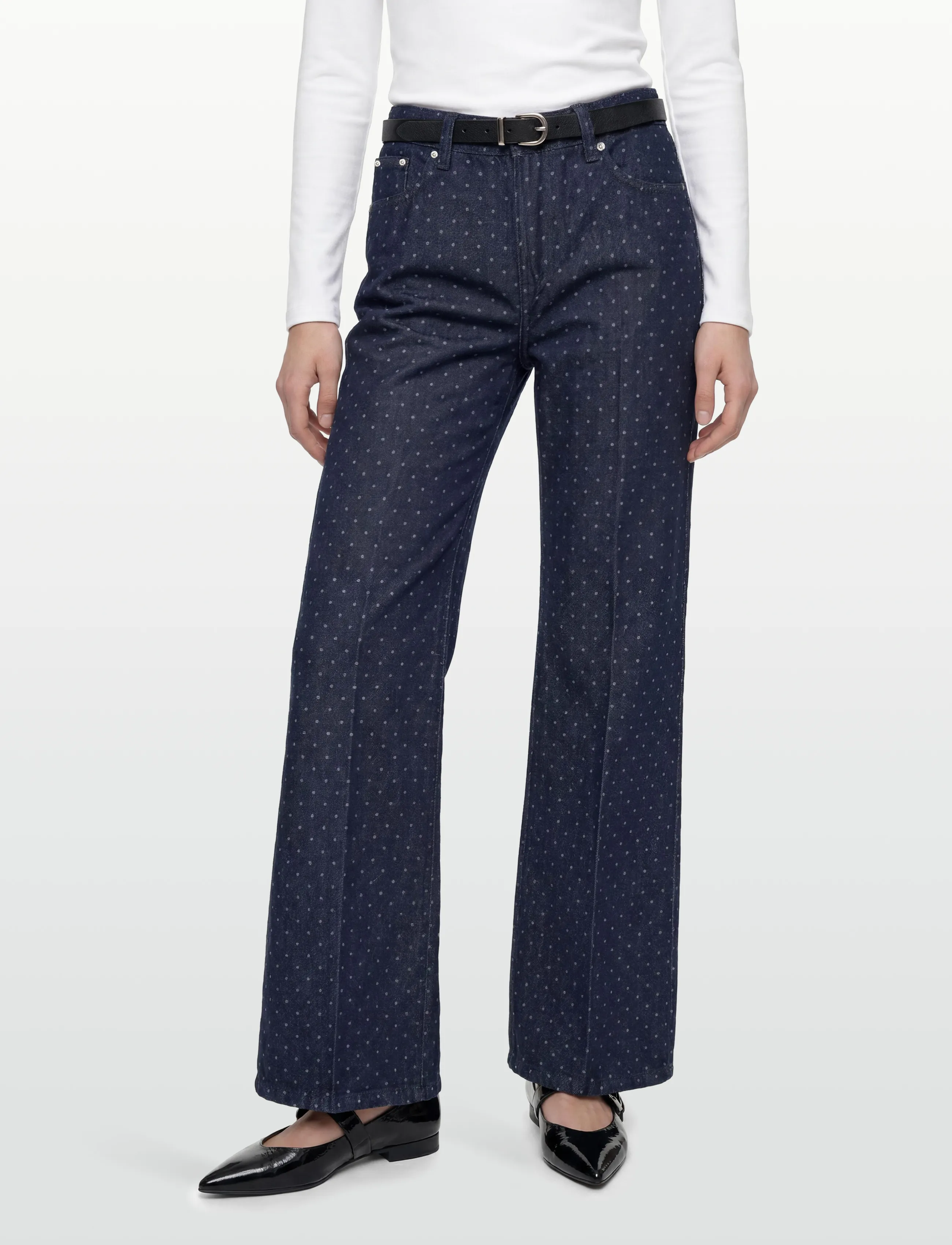Gina Tricot - Polka dot jeans - vida jeans - rinse - 3