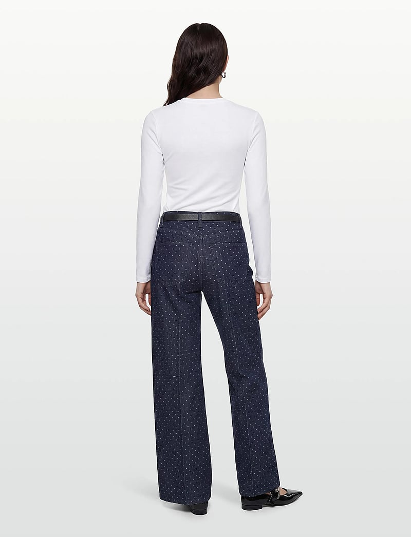 Gina Tricot - Polka dot jeans - brede jeans - rinse - 4