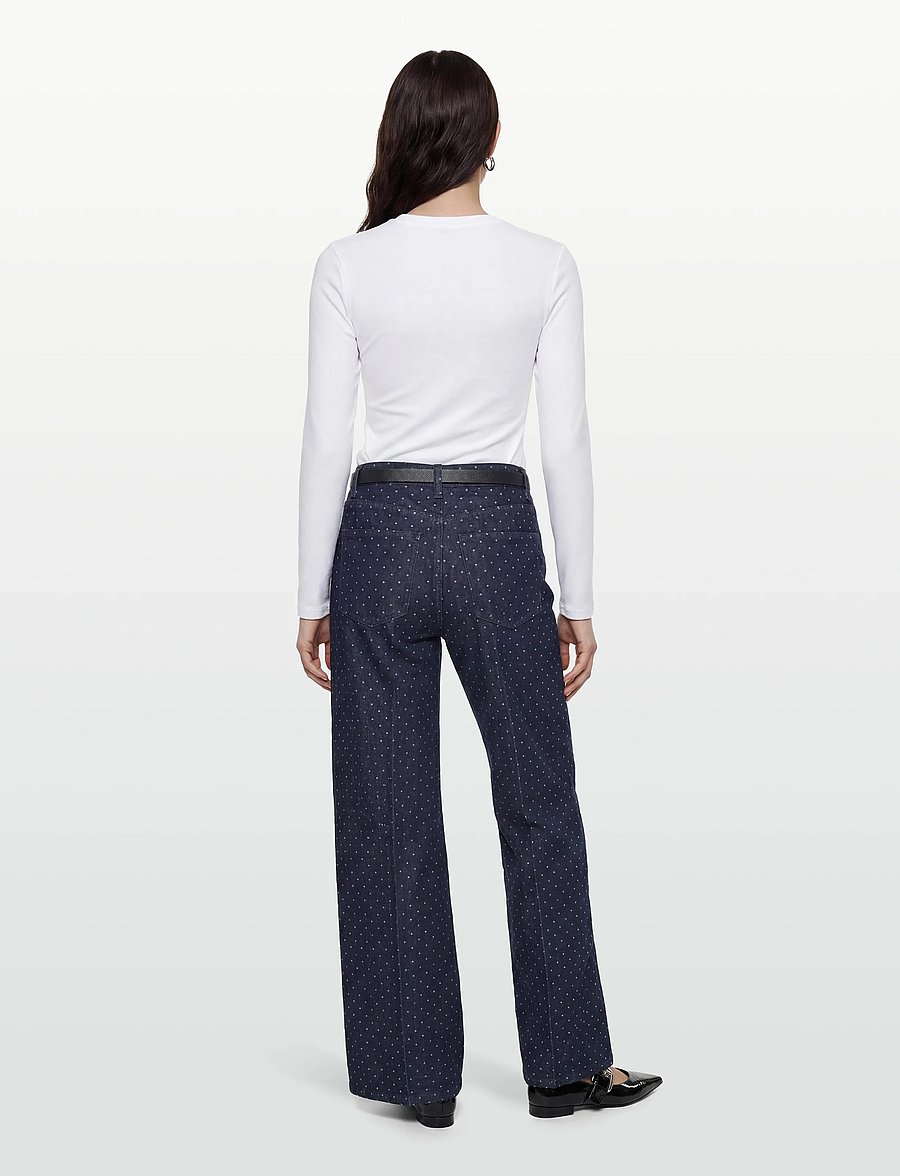 Gina Tricot - Polka dot jeans - vida jeans - rinse - 4