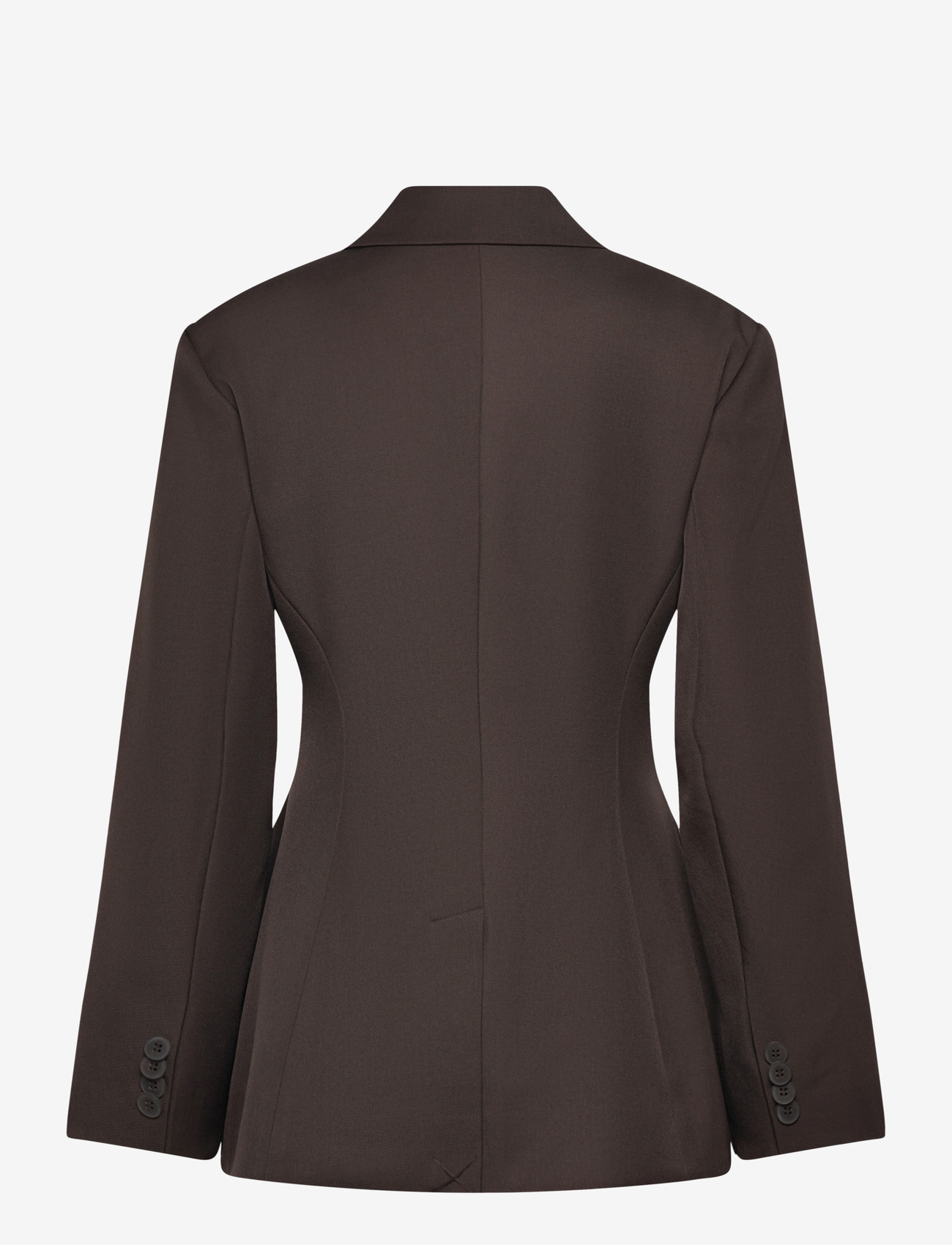 Gina Tricot - Shaped blazer - dubbelknäppta kavajer - dark brown (7180) - 1