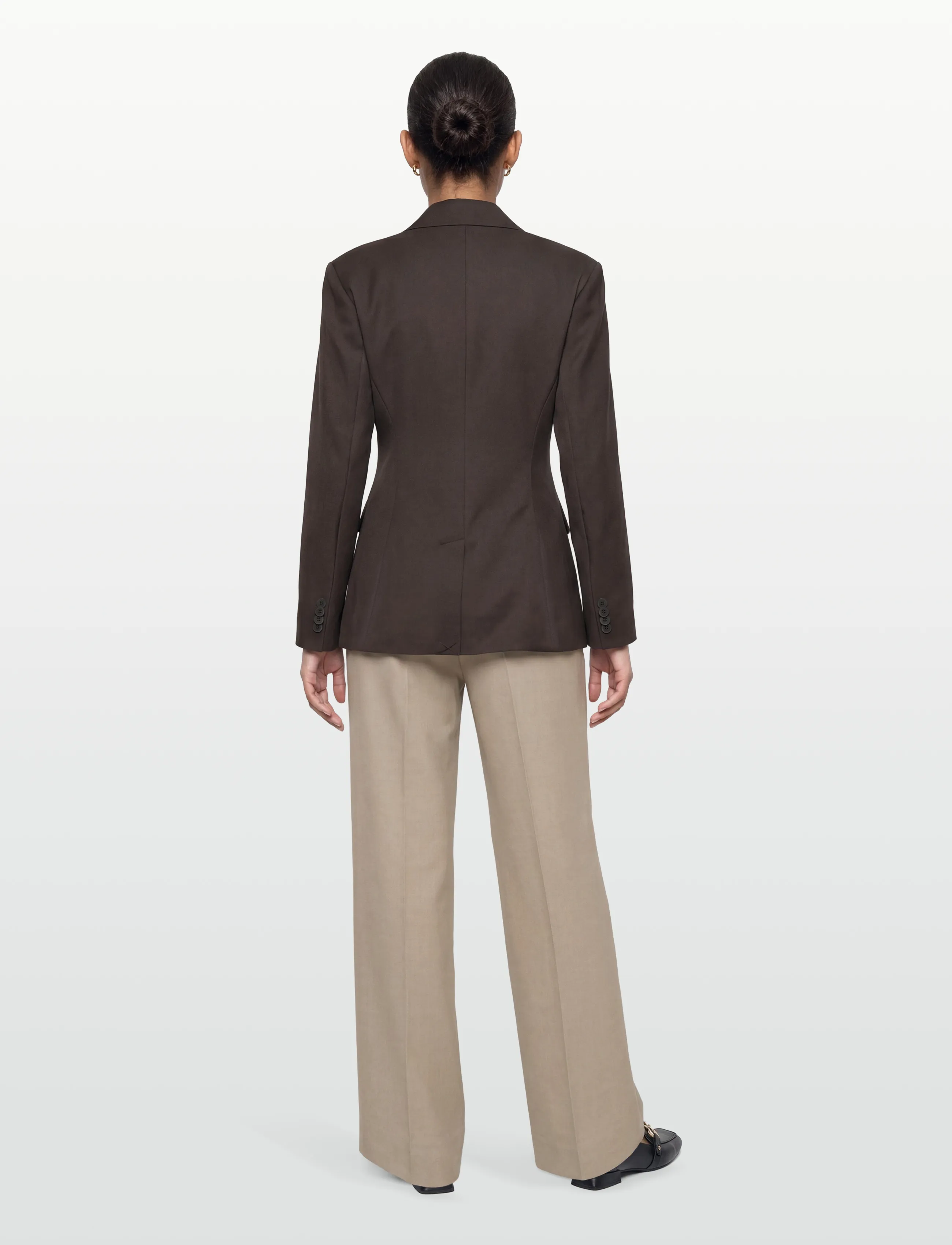 Gina Tricot - Shaped blazer - dark brown (7180) - 4