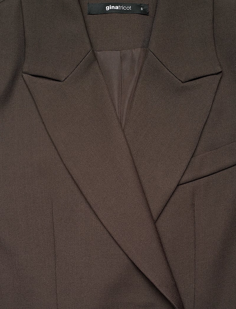 Gina Tricot - Shaped blazer - dubbelknäppta kavajer - dark brown (7180) - 2