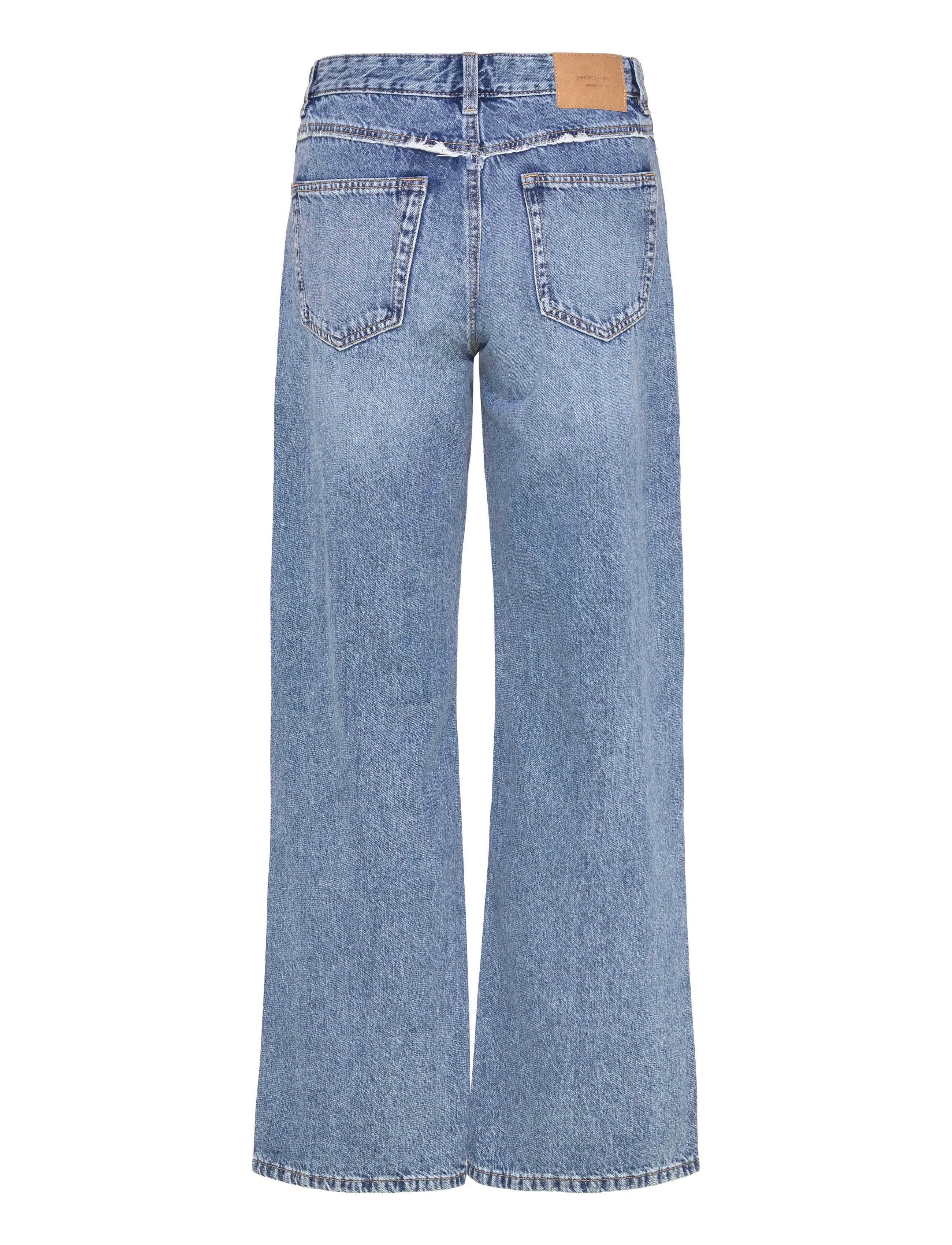 Gina Tricot - Fringe seam jeans - wide leg jeans - blue - 2