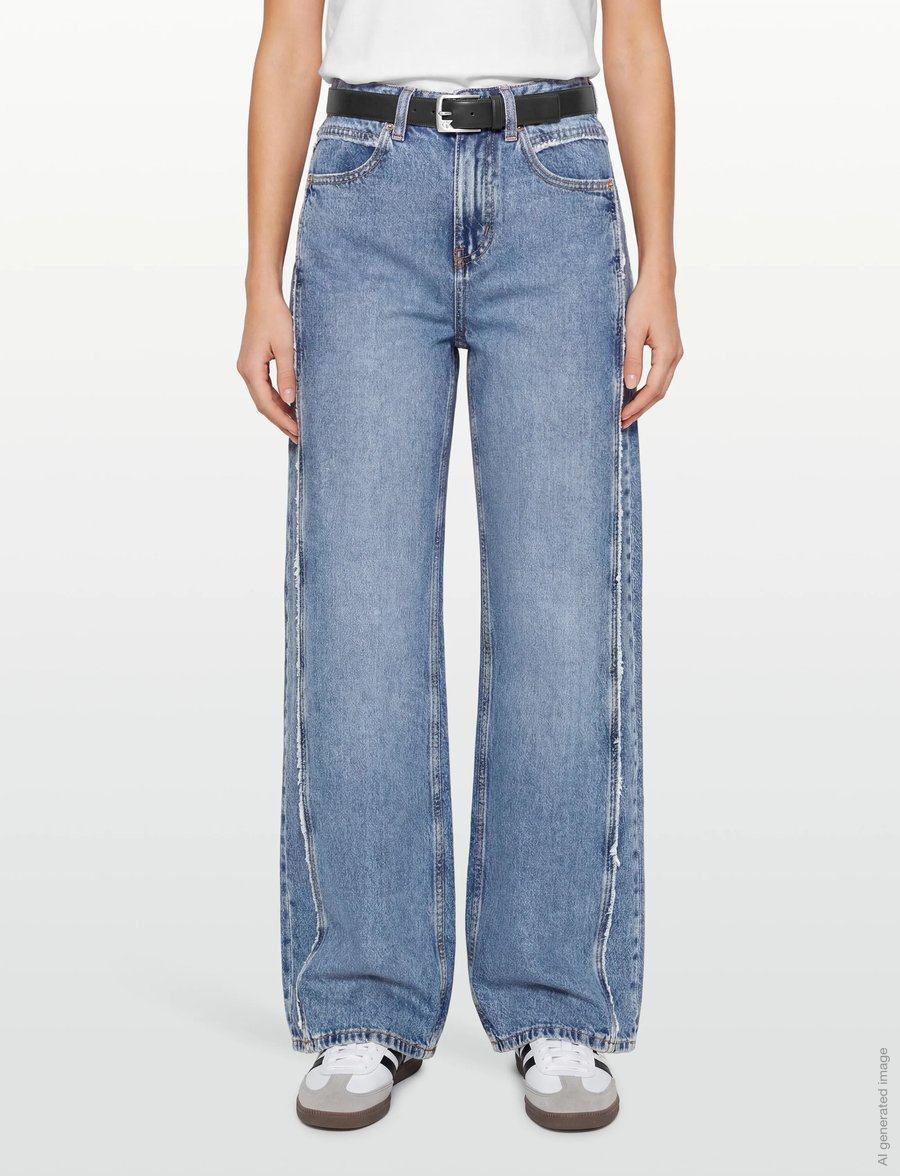 Gina Tricot - Fringe seam jeans - vida jeans - blue - 3