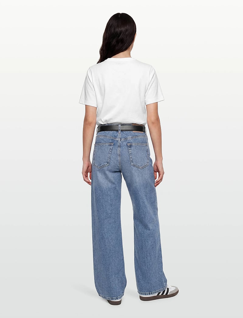 Gina Tricot - Fringe seam jeans - brede jeans - blue - 4