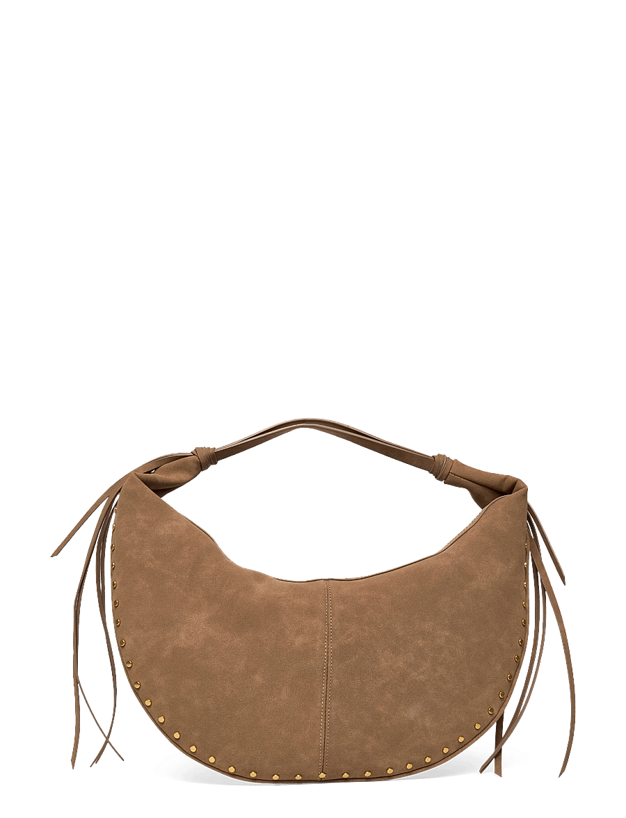 Gina Tricot - Halfmoon fringe shoulder bag - muotitrendit - camel (7022) - 0