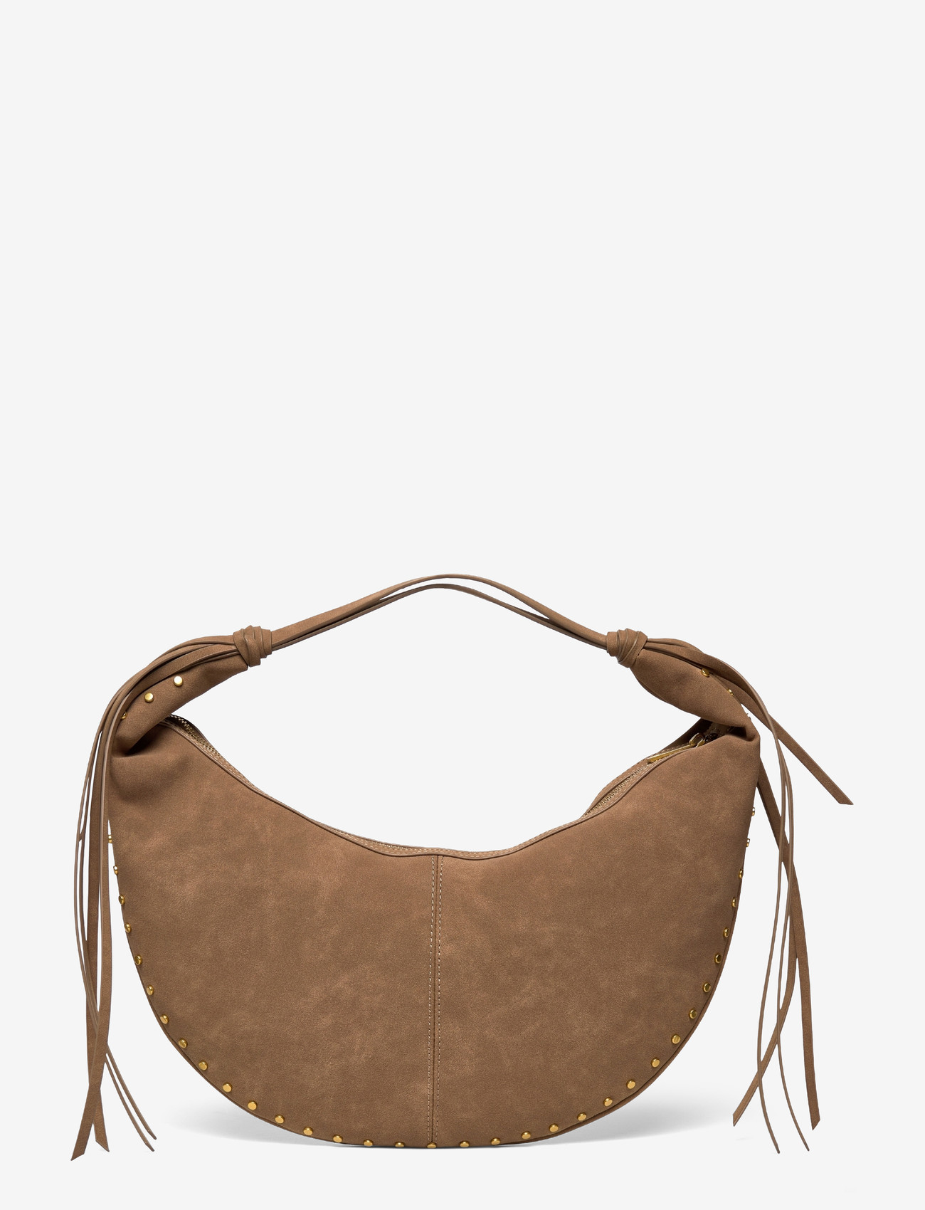 Gina Tricot - Halfmoon fringe shoulder bag - fashion trends - camel (7022) - 1