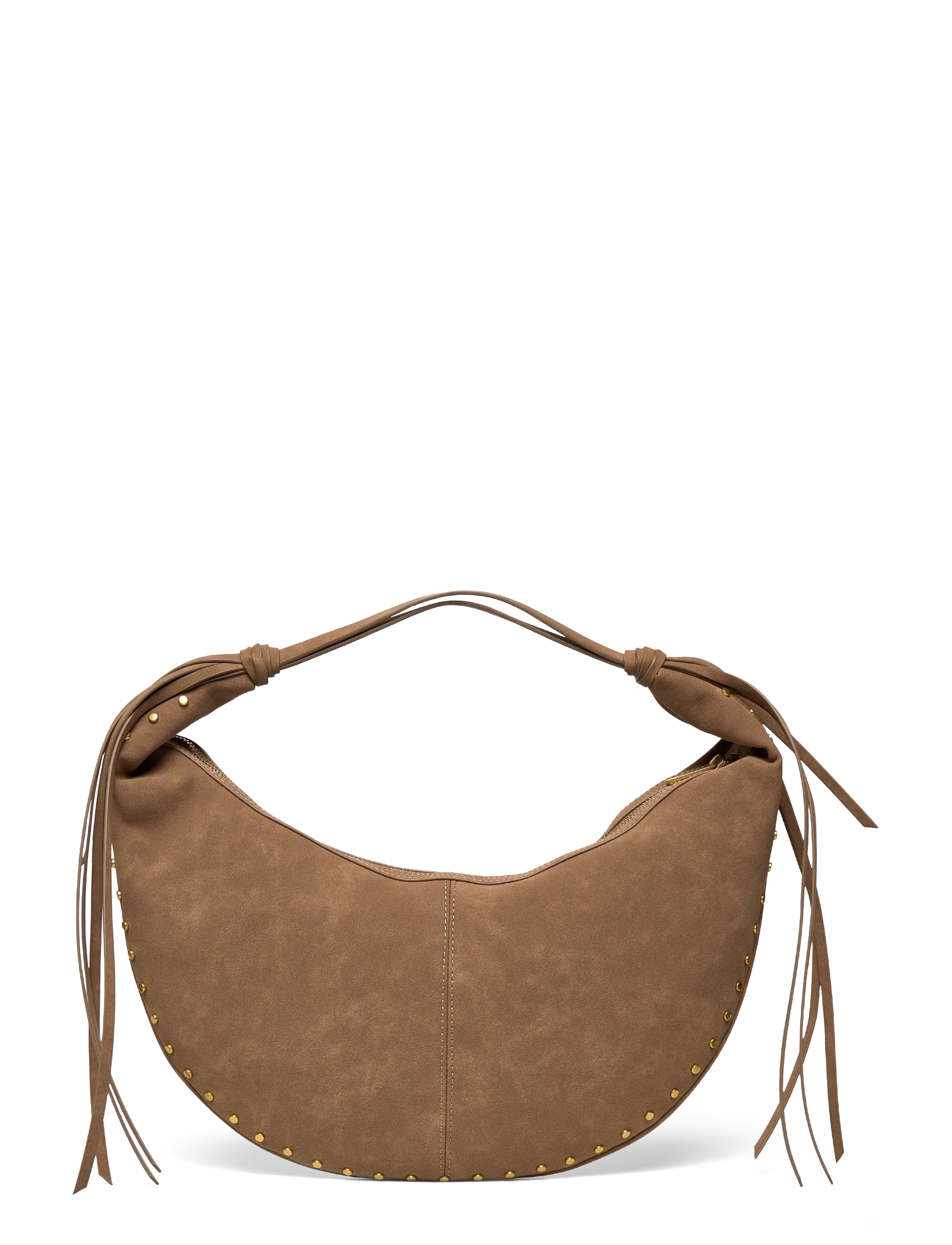 Gina Tricot - Halfmoon fringe shoulder bag - mode trends - camel (7022) - 1