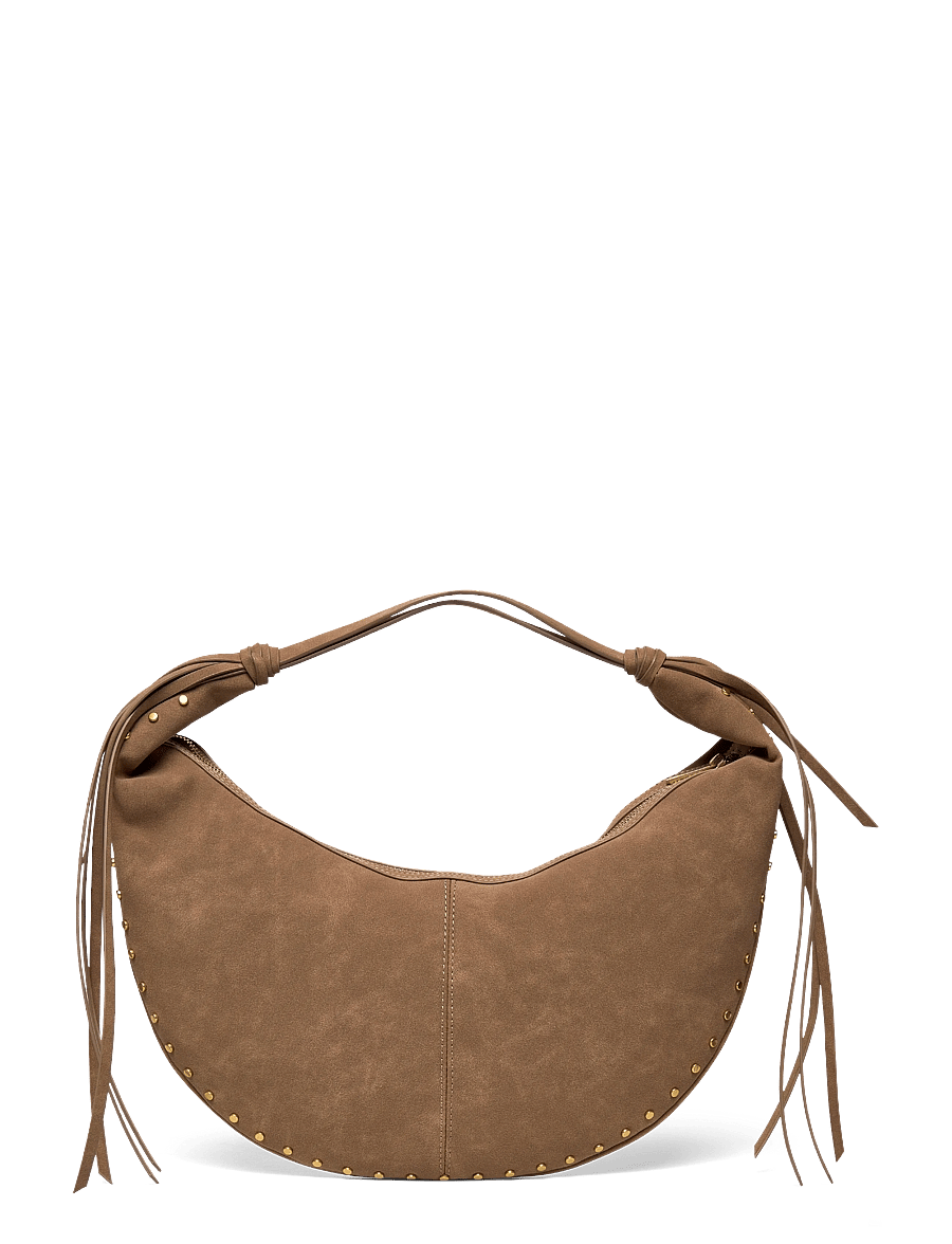 Gina Tricot - Halfmoon fringe shoulder bag - muotitrendit - camel (7022) - 1