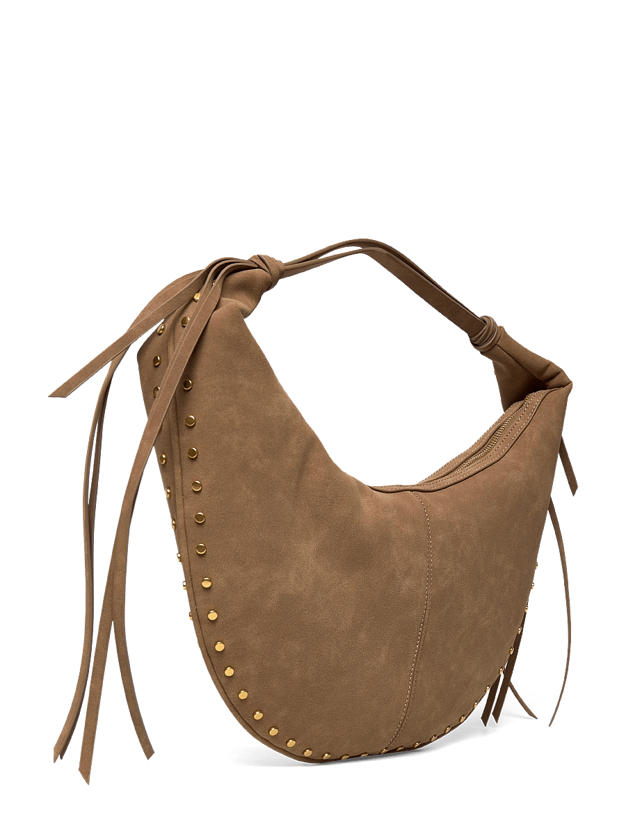 Gina Tricot - Halfmoon fringe shoulder bag - muotitrendit - camel (7022) - 2