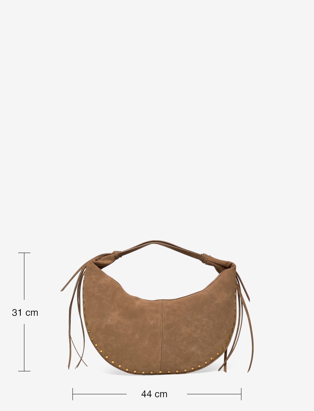 Gina Tricot - Halfmoon fringe shoulder bag - fashion trends - camel (7022) - 3