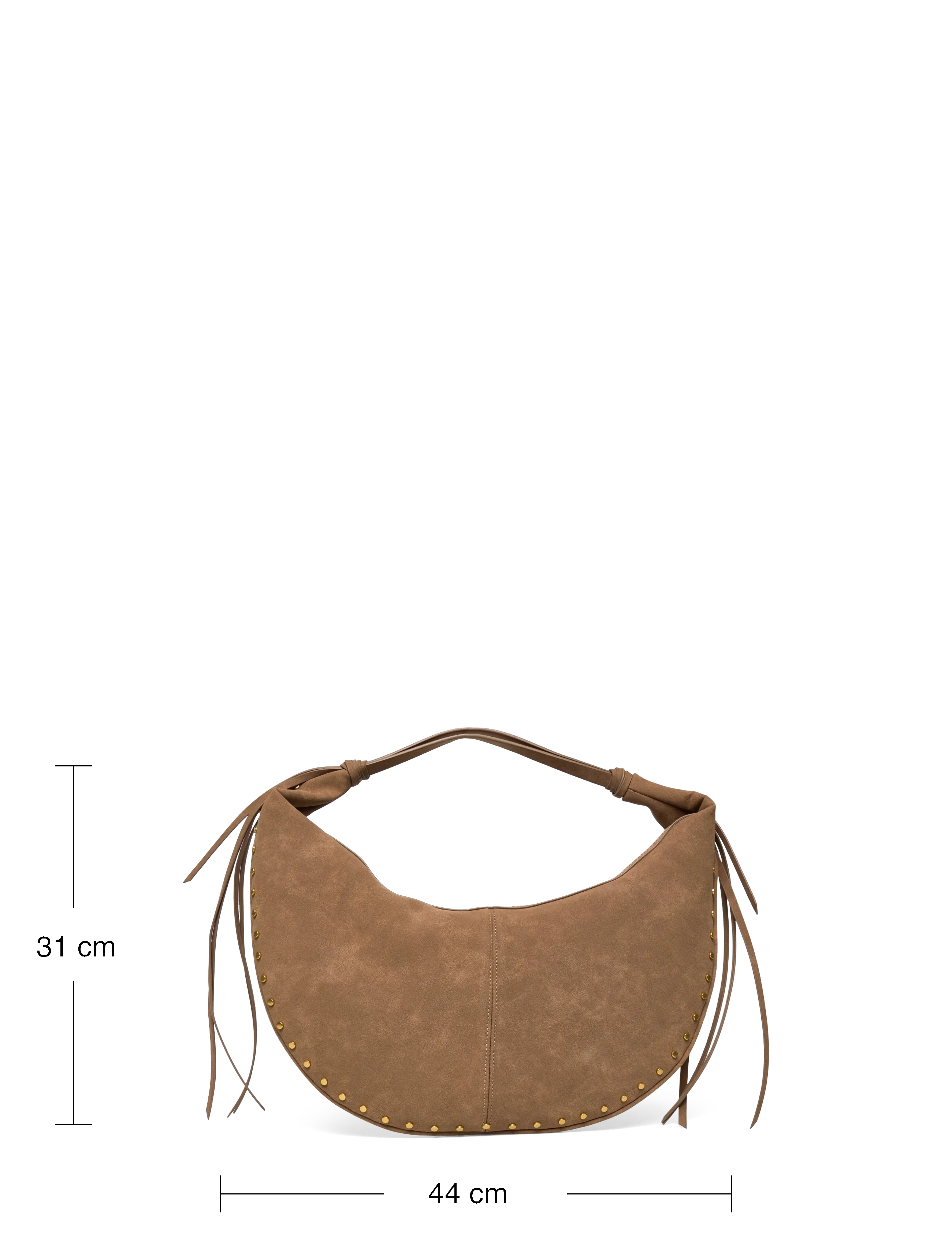 Gina Tricot - Halfmoon fringe shoulder bag - mode trends - camel (7022) - 3