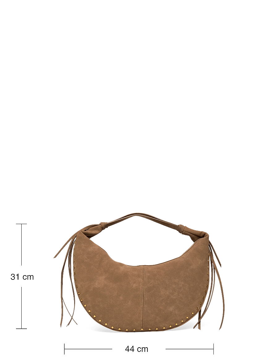 Gina Tricot - Halfmoon fringe shoulder bag - muotitrendit - camel (7022) - 3