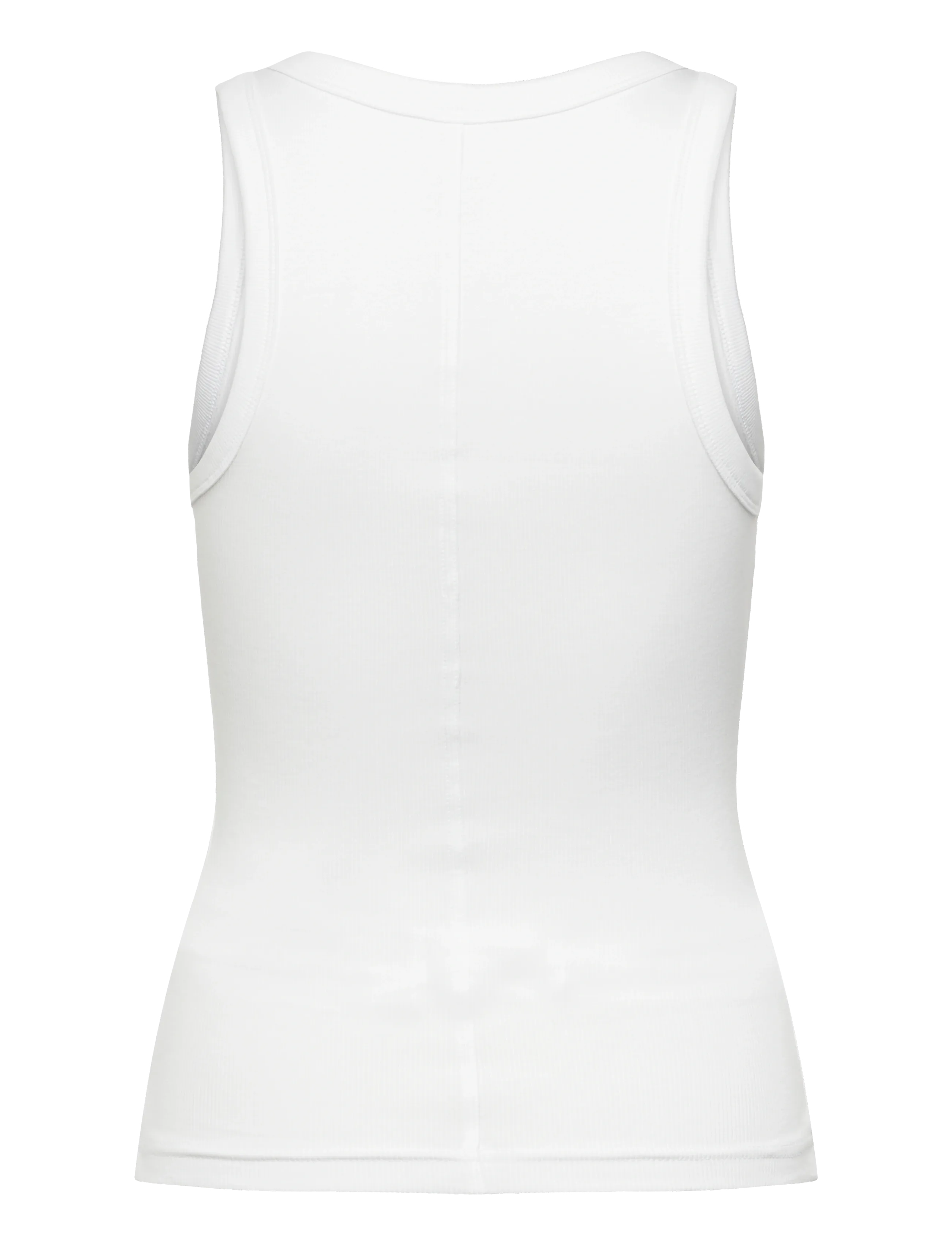 Gina Tricot - Basic rib tank - topid ja varrukateta alussärgid - white (1000) - 2
