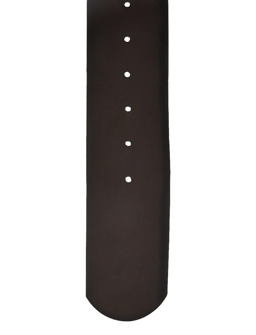 Gina Tricot - Large buckle belt - bælter til taljen - dk brown/silver (7483) - 2