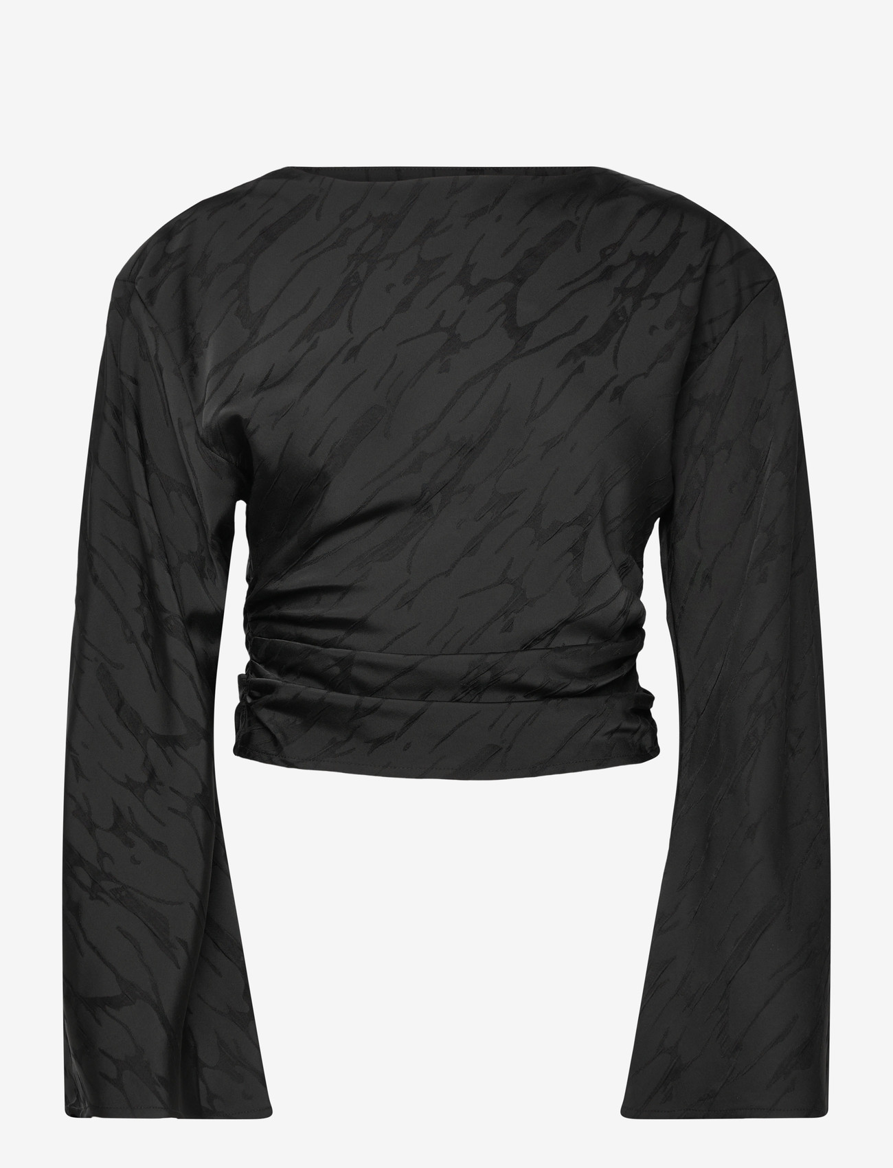Gina Tricot - Structured blouse - long sleeved blouses - black (9000) - 0