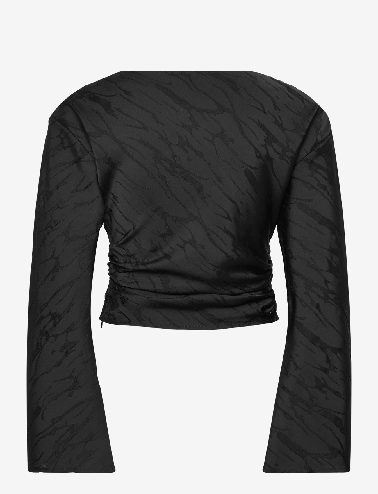 Gina Tricot - Structured blouse - long sleeved blouses - black (9000) - 1