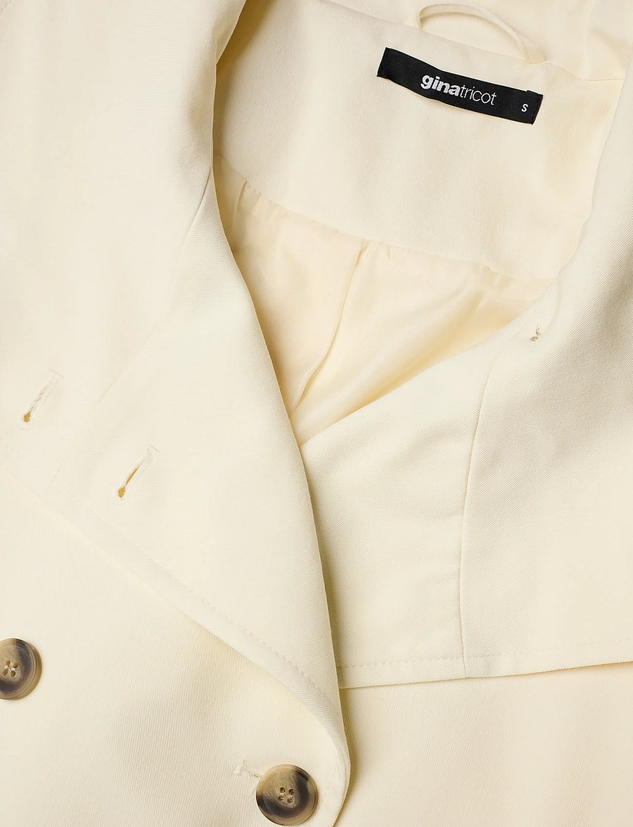 Gina Tricot - High neck trench coat - trenchcoats - offwhite - 3