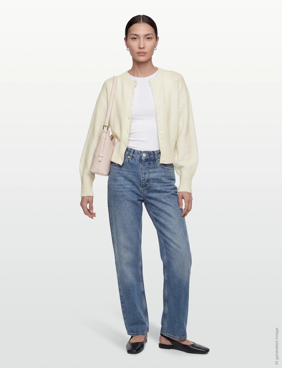Gina Tricot - Knitted cardigan - gilets - gardenia (1496) - 0