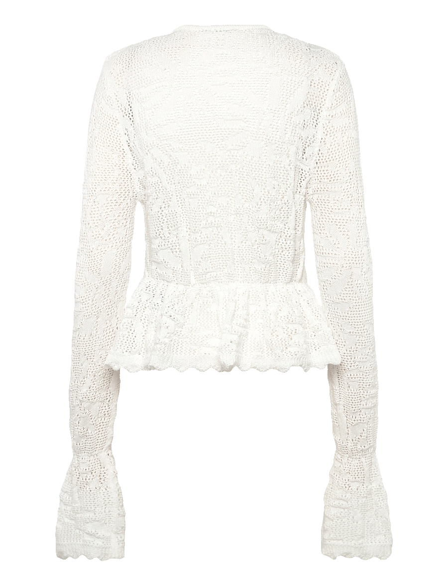 Gina Tricot - Knitted crochet cardigan - gardenia (1496) - 2