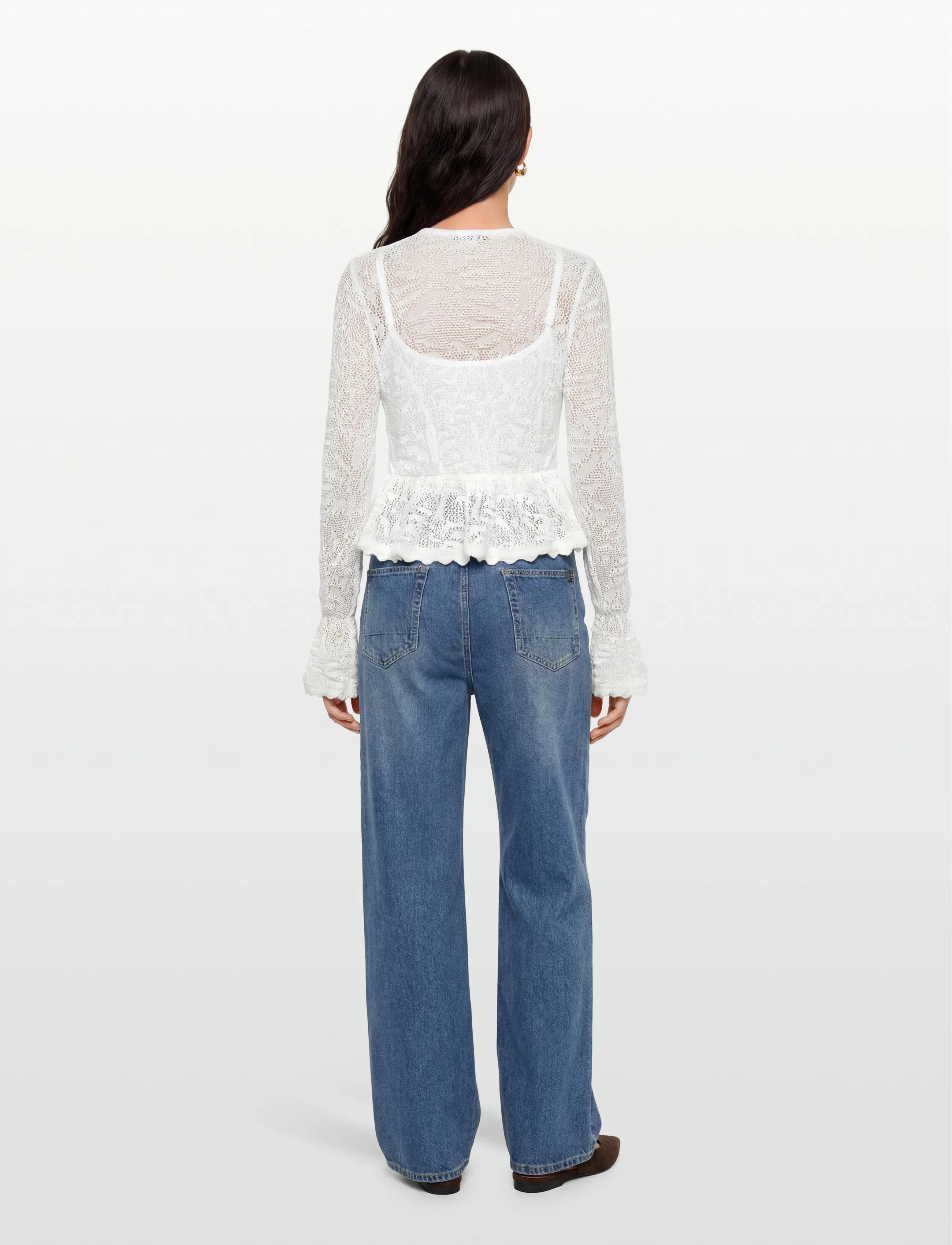 Gina Tricot - Knitted crochet cardigan - gardenia (1496) - 4
