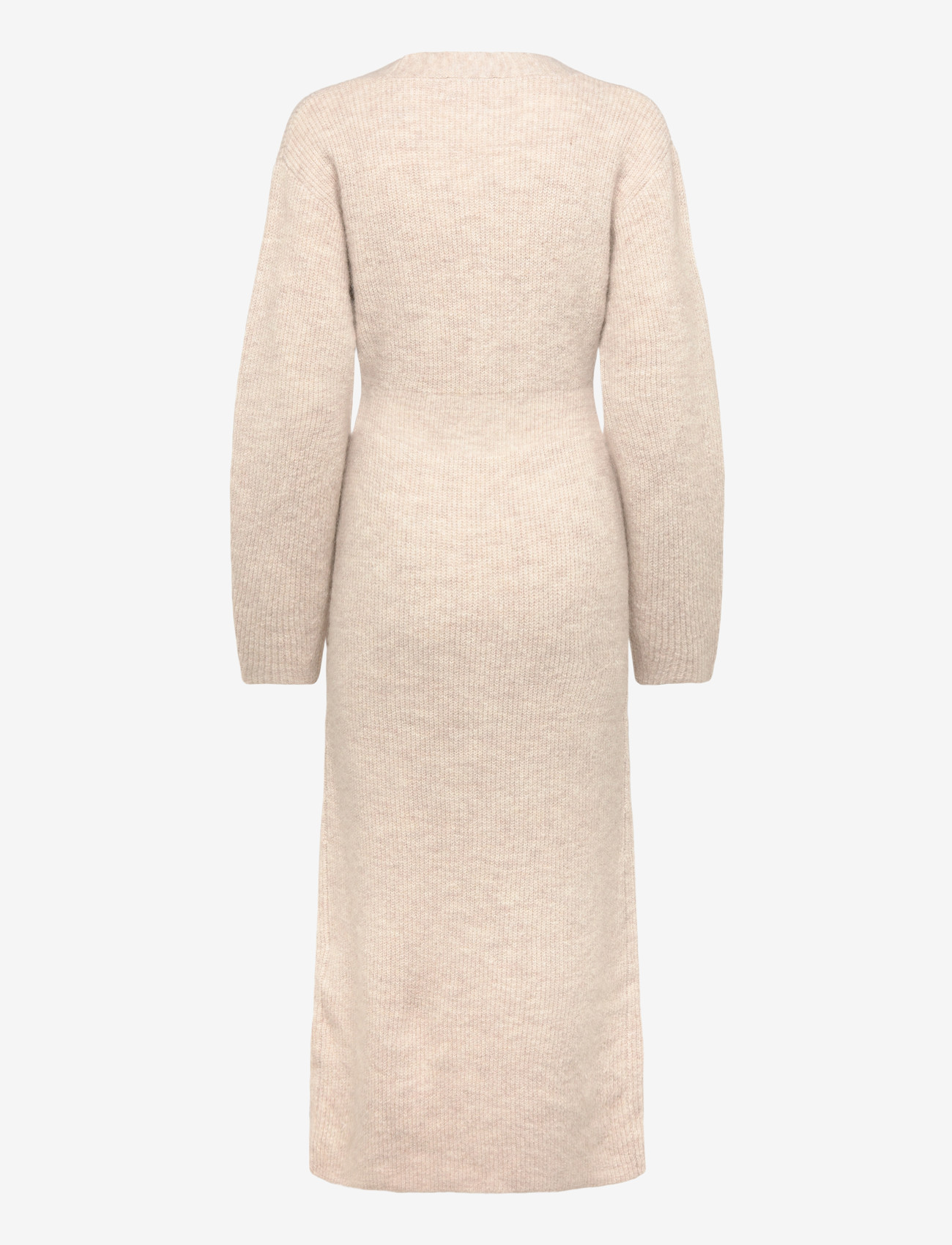 Gina Tricot - Shaped knitted dress - stickade klänningar - oat melange - 1