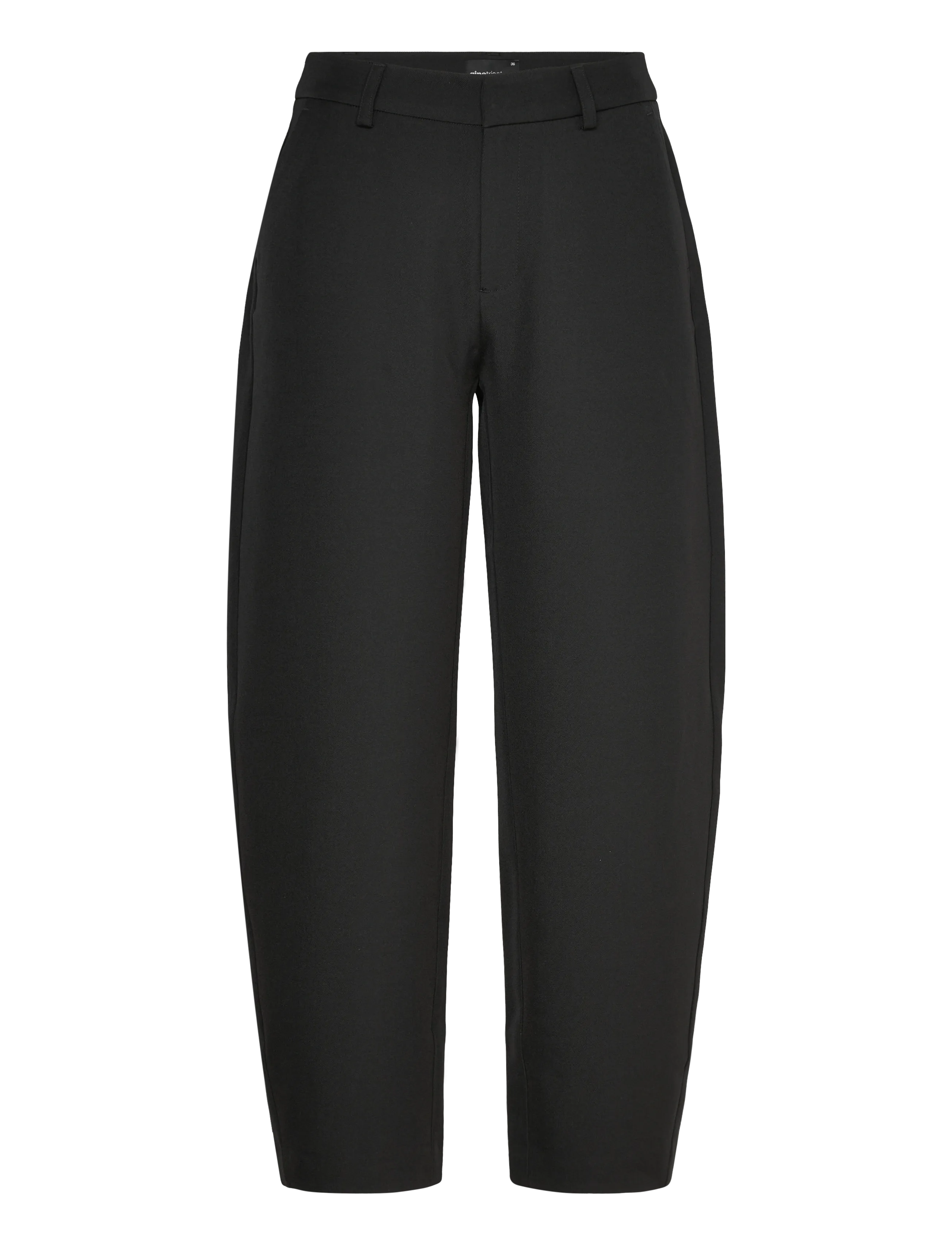 Gina Tricot Mid waist barrel trousers - Jeans - BLACK (9000) / black