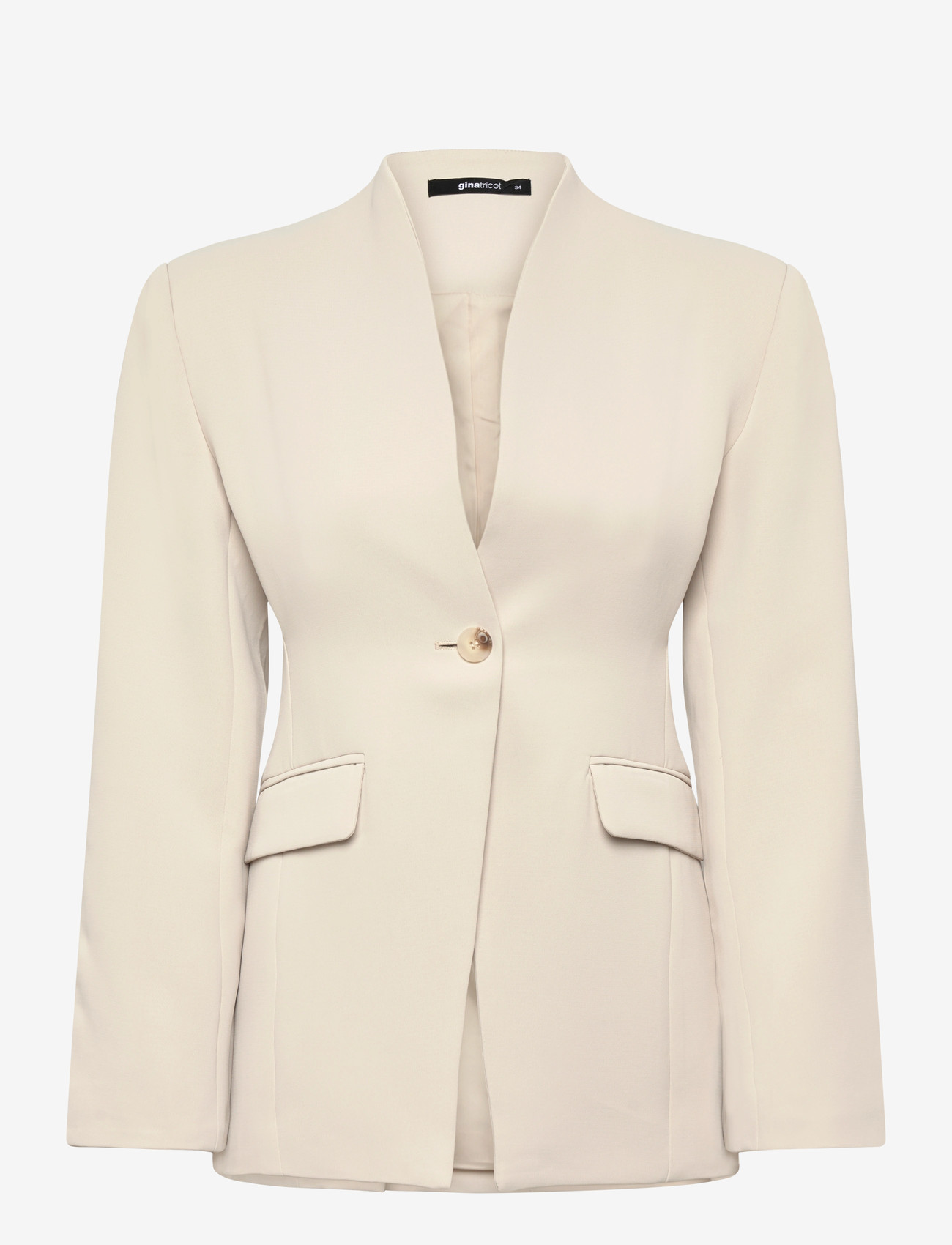 Gina Tricot - Shaped blazer - single breasted blazers - creme (1263) - 0
