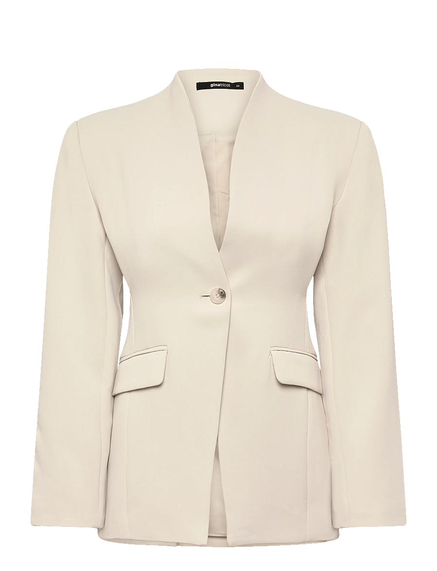 Gina Tricot - Shaped blazer - einreihige blazer - creme (1263) - 1