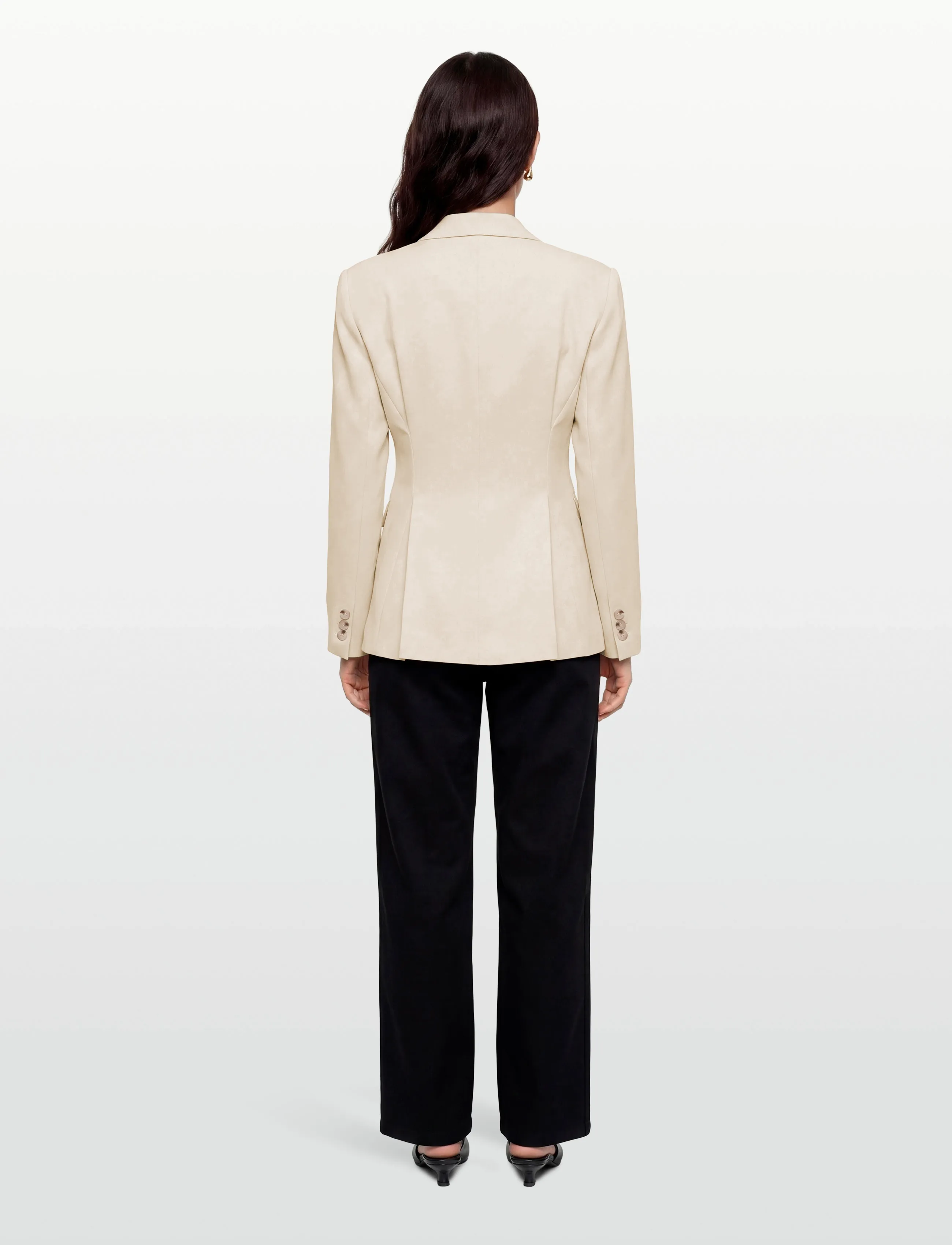 Gina Tricot - Shaped blazer - creme (1263) - 4