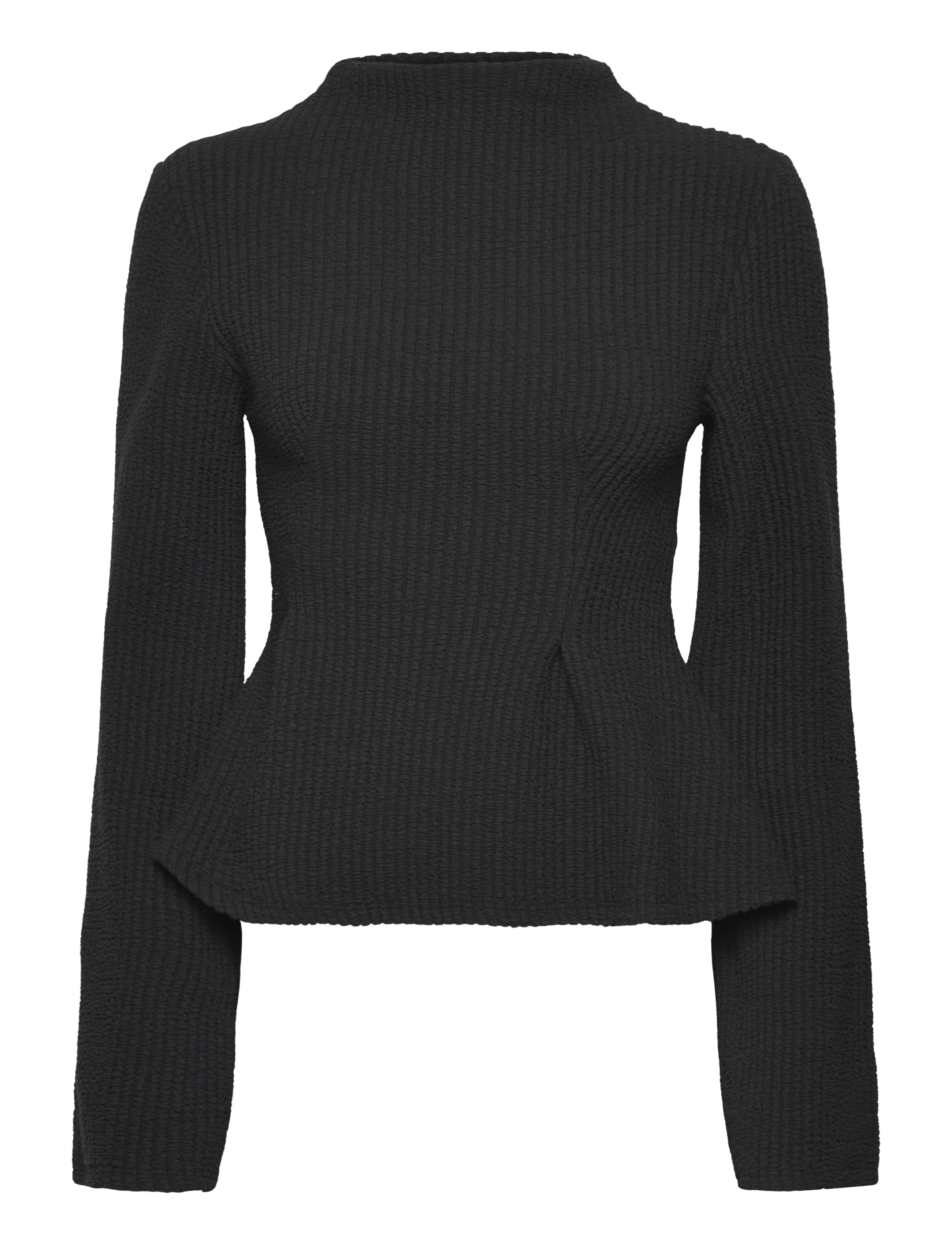 Gina Tricot Peplum top - Pullover - BLACK (9000) / black