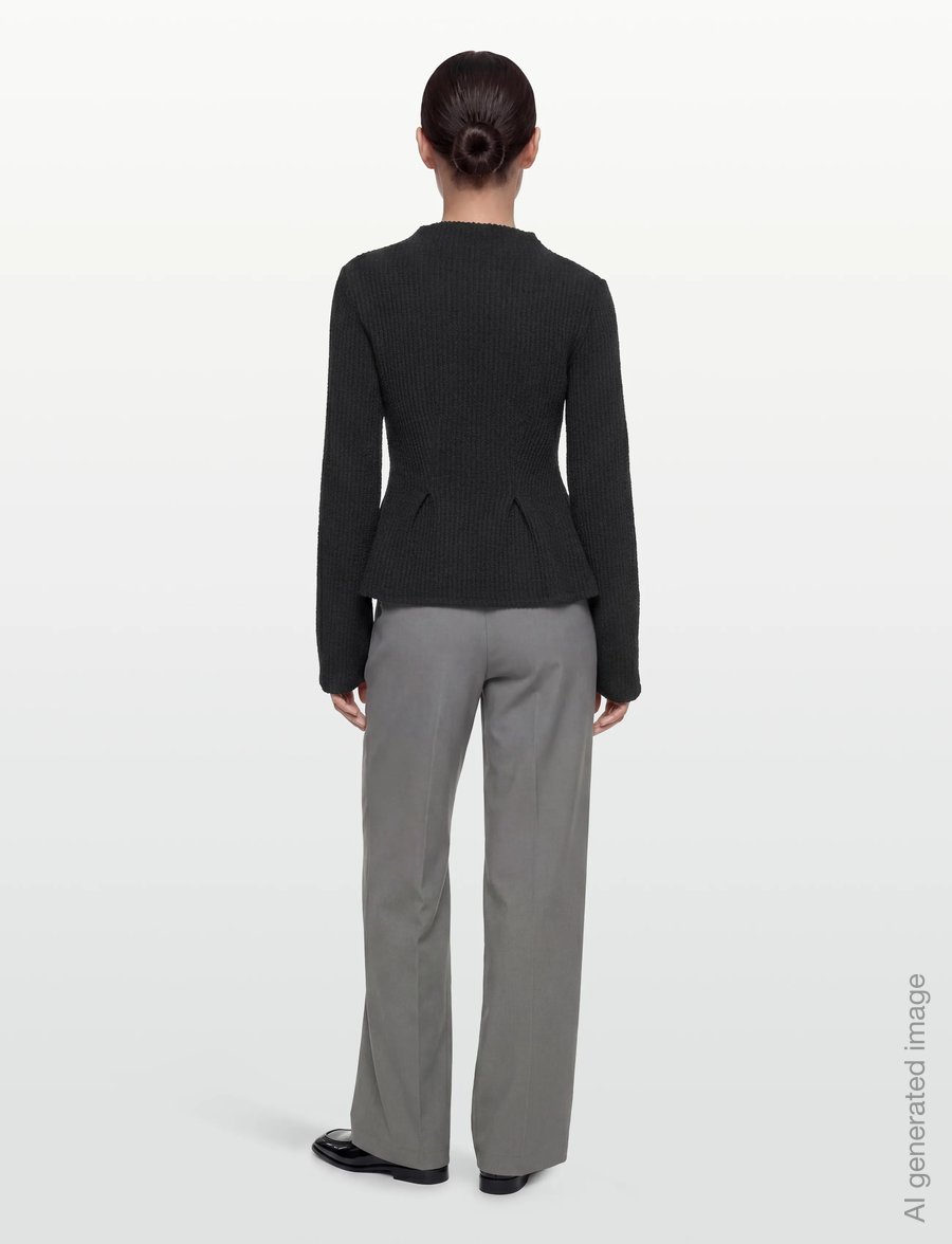 Gina Tricot - Peplum top - pullover - black (9000) - 4
