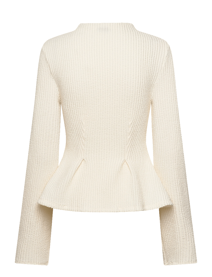Gina Tricot - Peplum top - striktrøjer - egret (1144) - 2