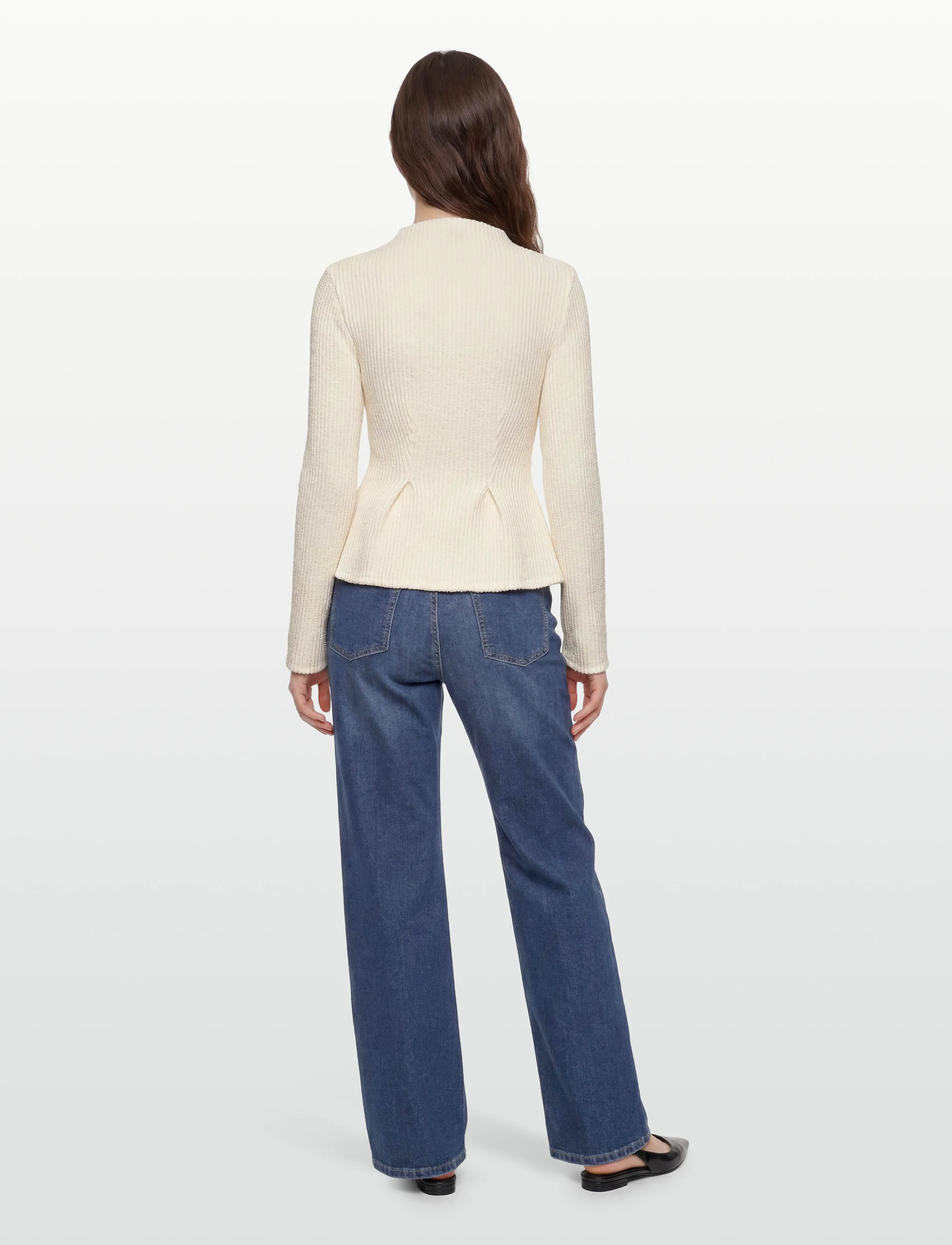 Gina Tricot - Peplum top - jumpers - egret (1144) - 4