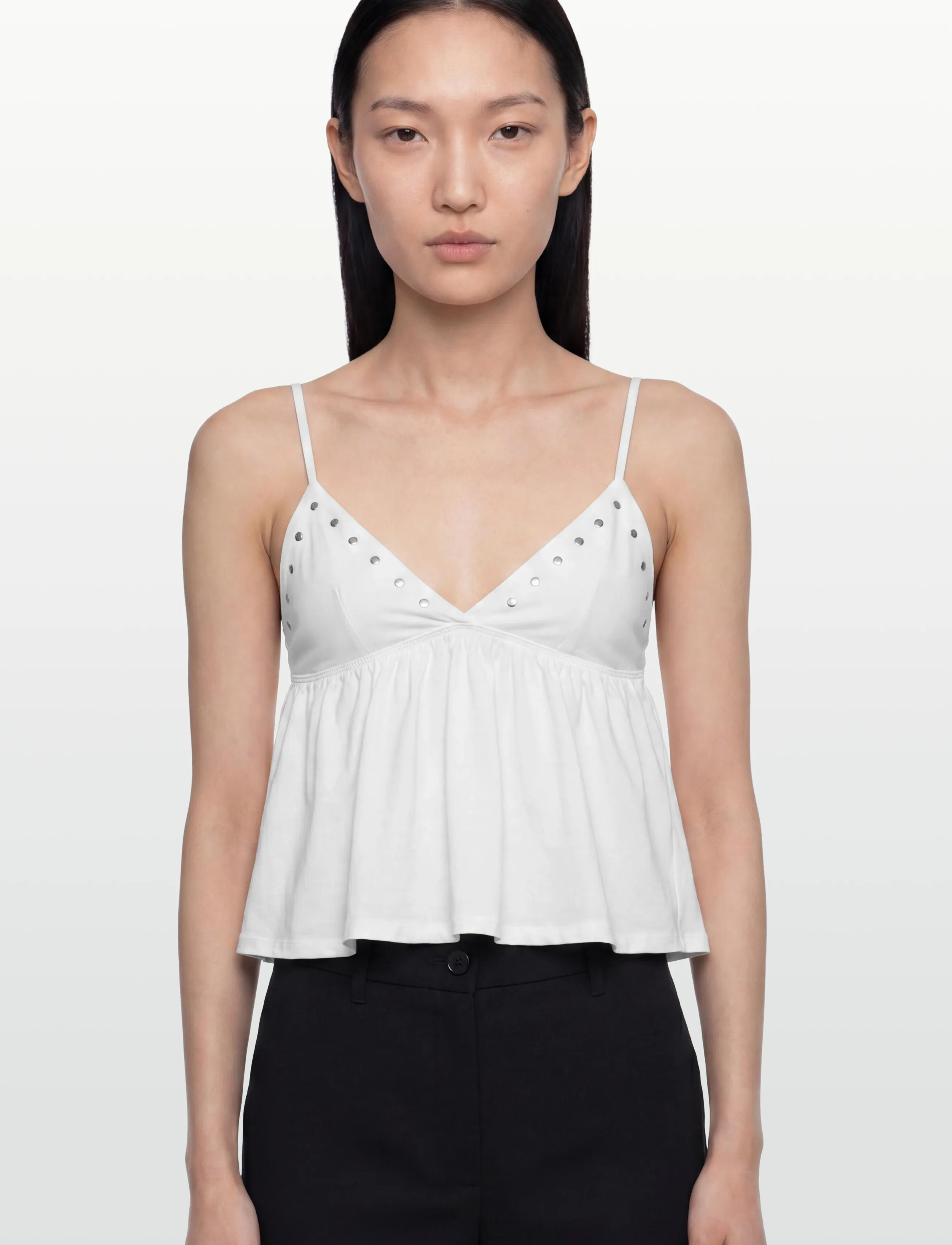 Gina Tricot - Studs singlet - tanktops - offwhite (1420) - 3