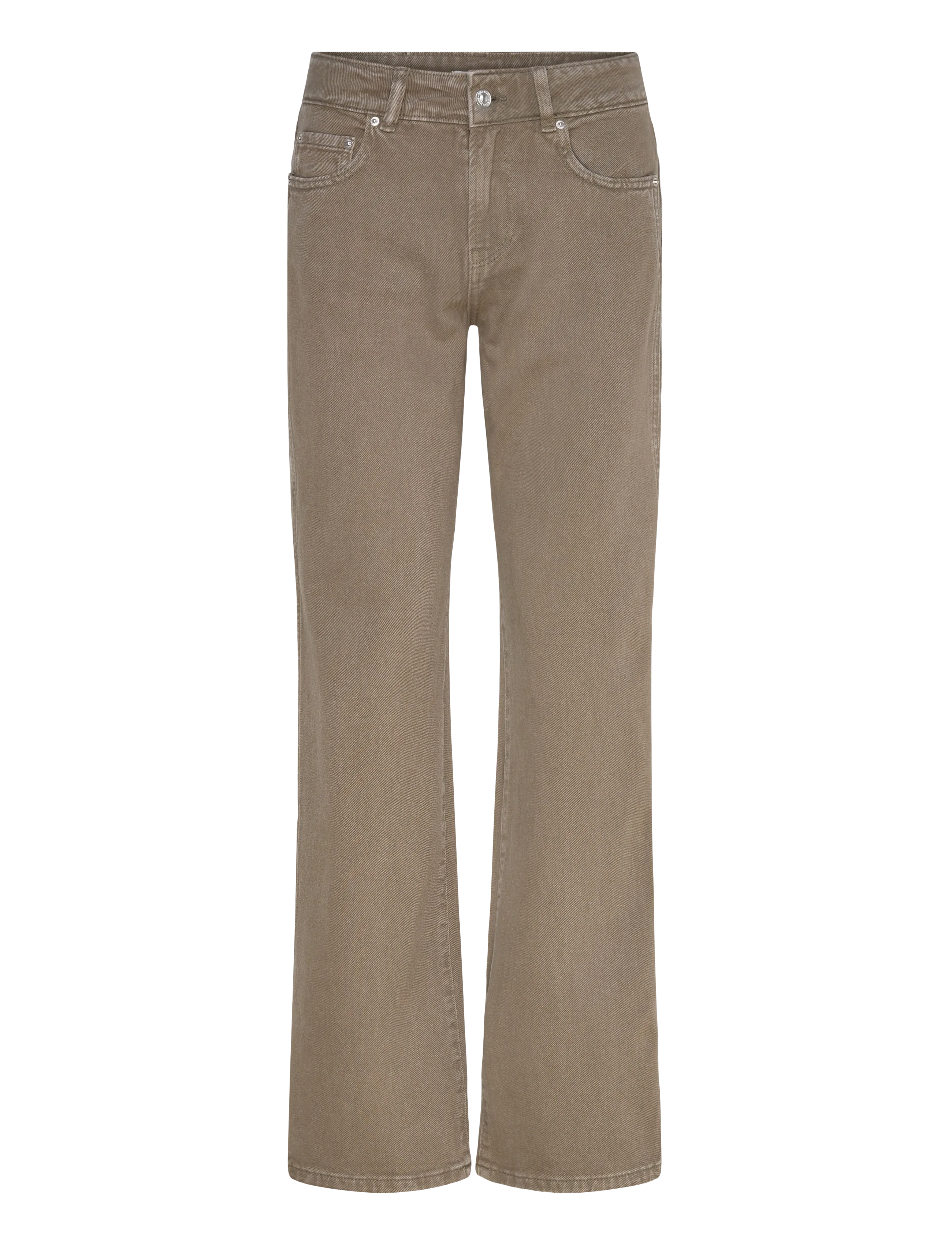 Gina Tricot - Wide flare jeans - brede jeans - khaki (7260) - 1